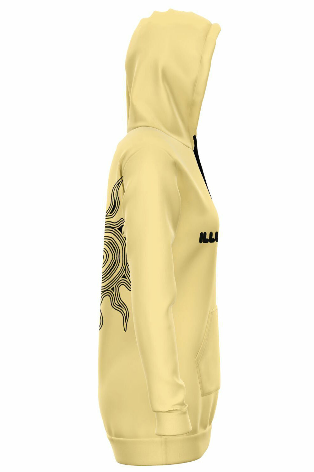 Long-Hoodie - Banana