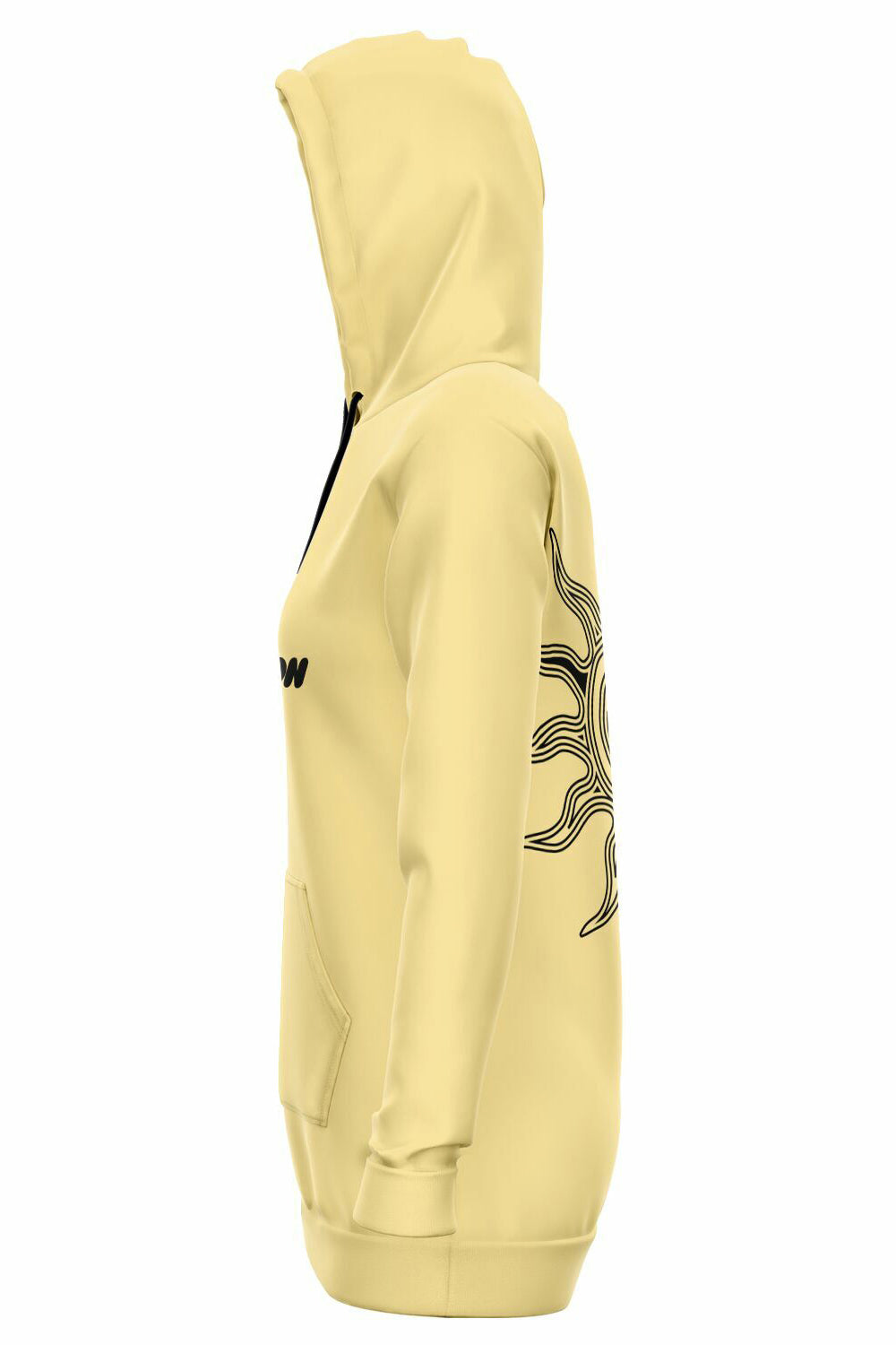 Long-Hoodie - Banana