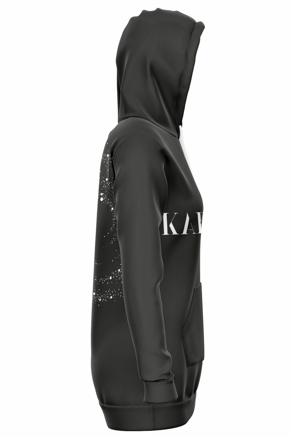 Long-Hoodie - Bitumen