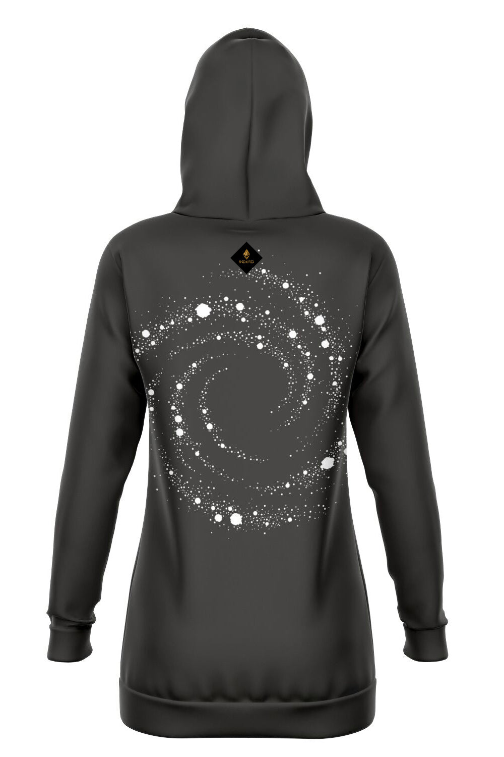 Long-Hoodie - Bitumen