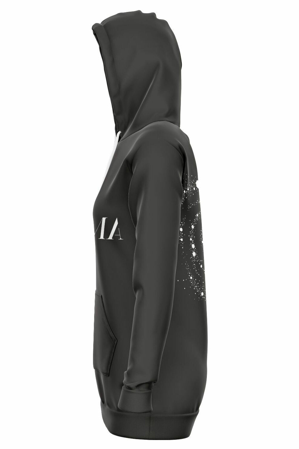 Long-Hoodie - Bitumen