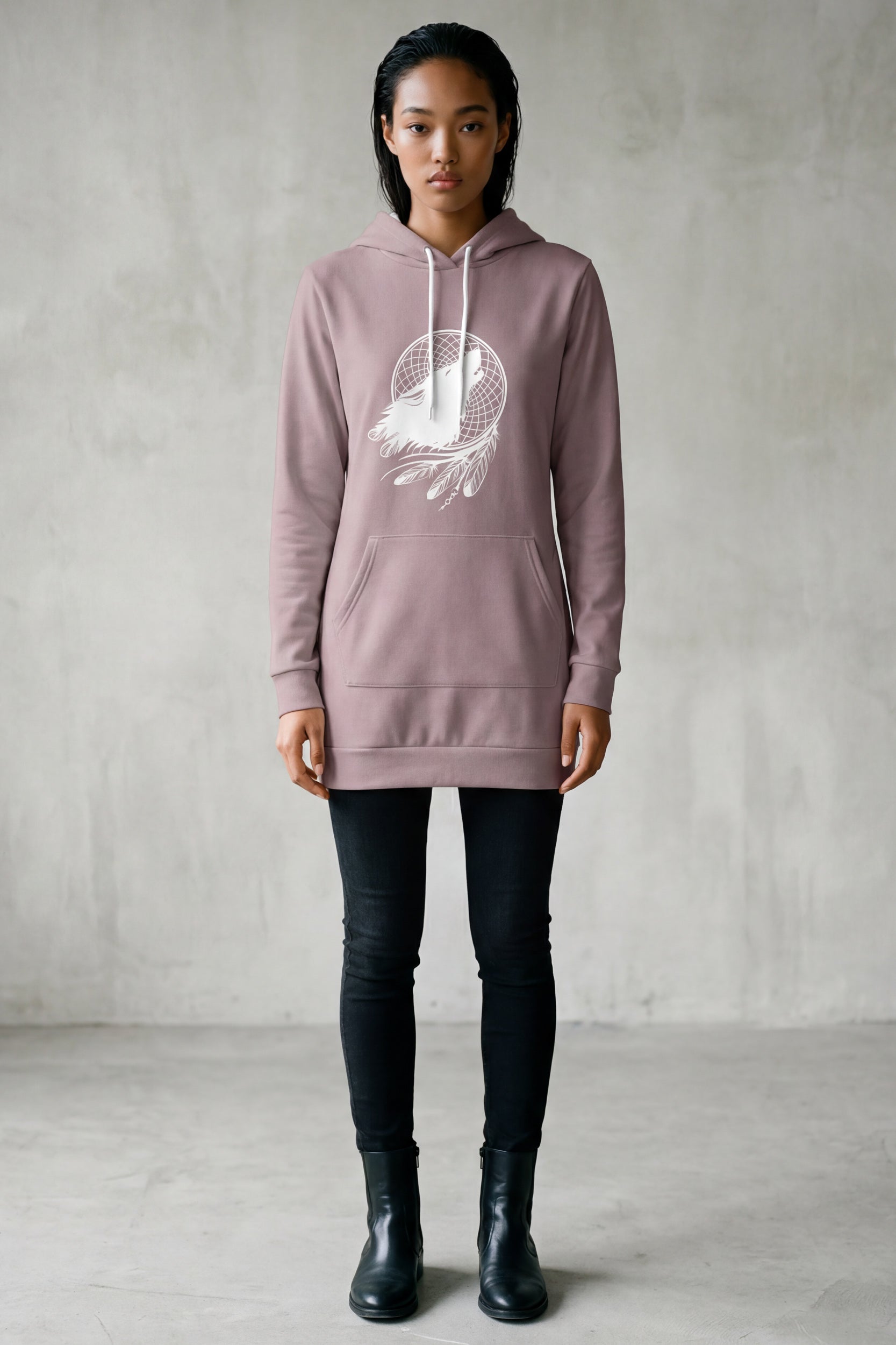 Long-Hoodie - Burned