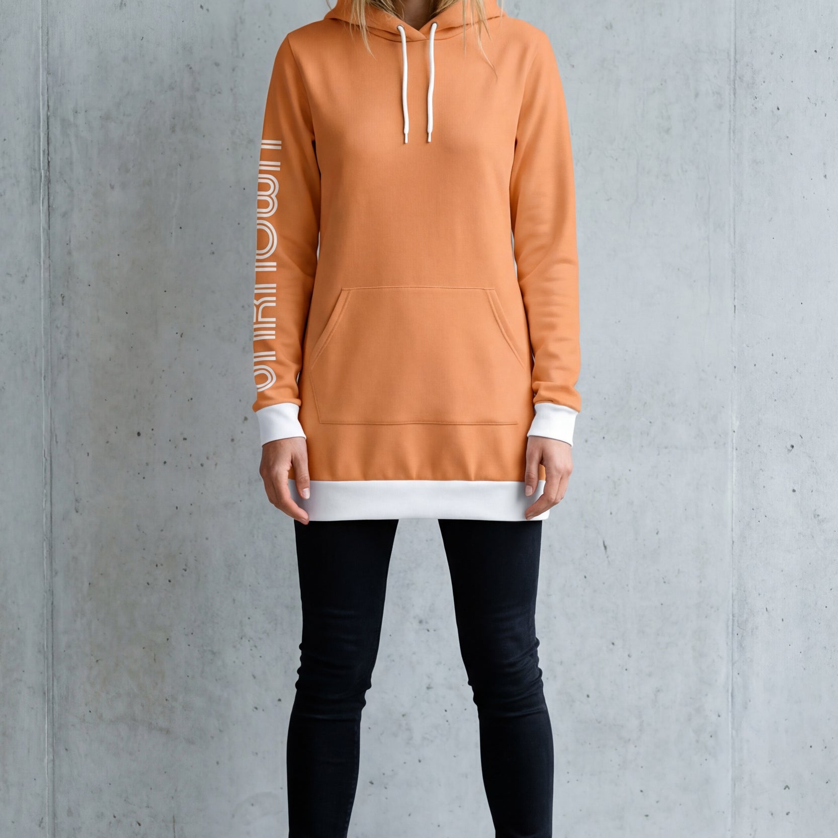 Long-Hoodie - Melon