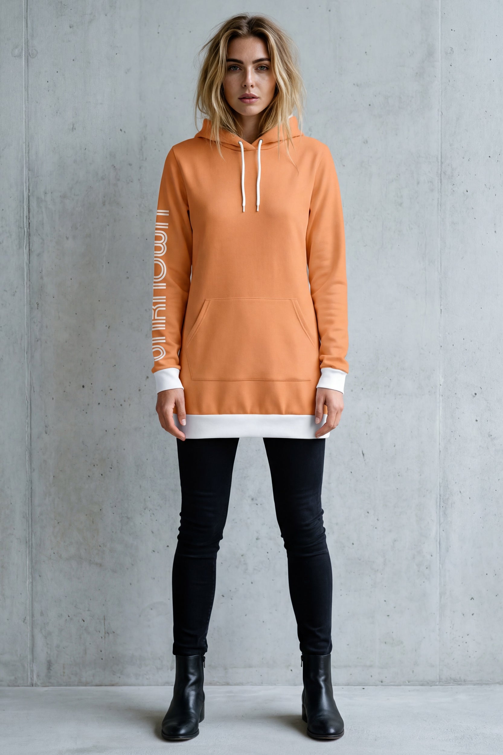 Long-Hoodie - Melon