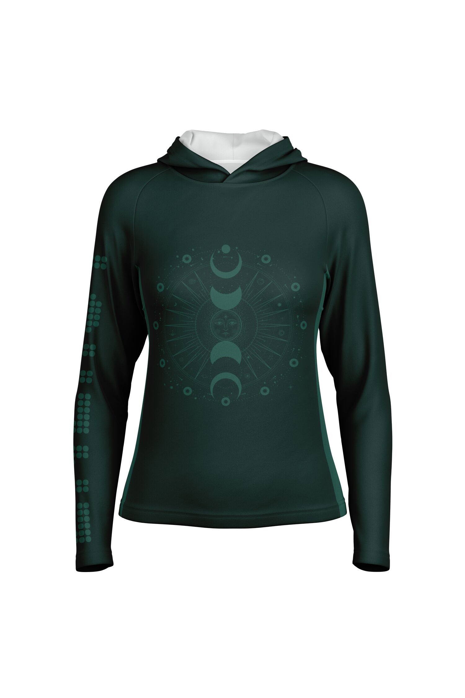 Sports Hooded Longsleeve - DeepGreen