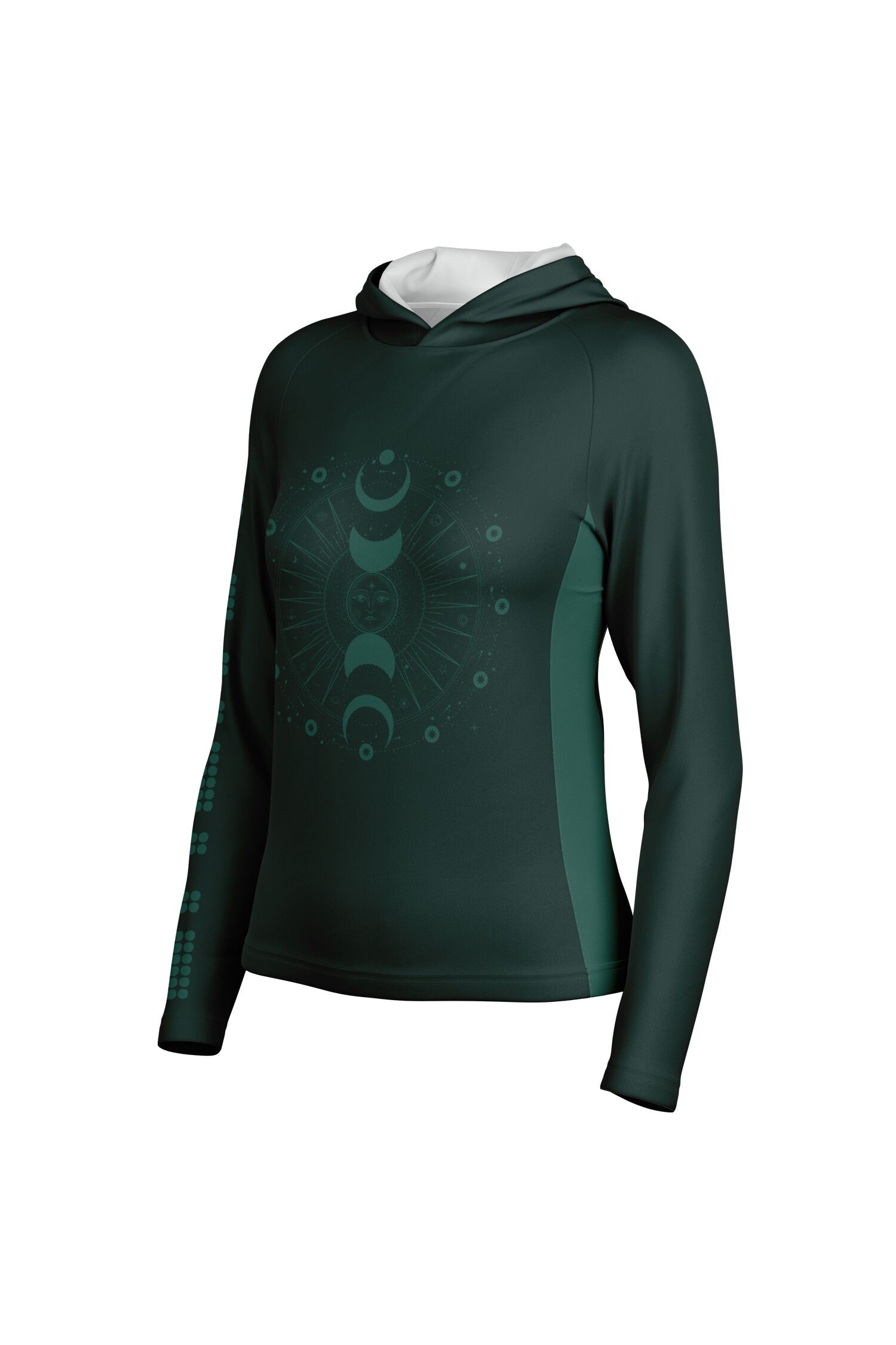 Sports Hooded Longsleeve - DeepGreen