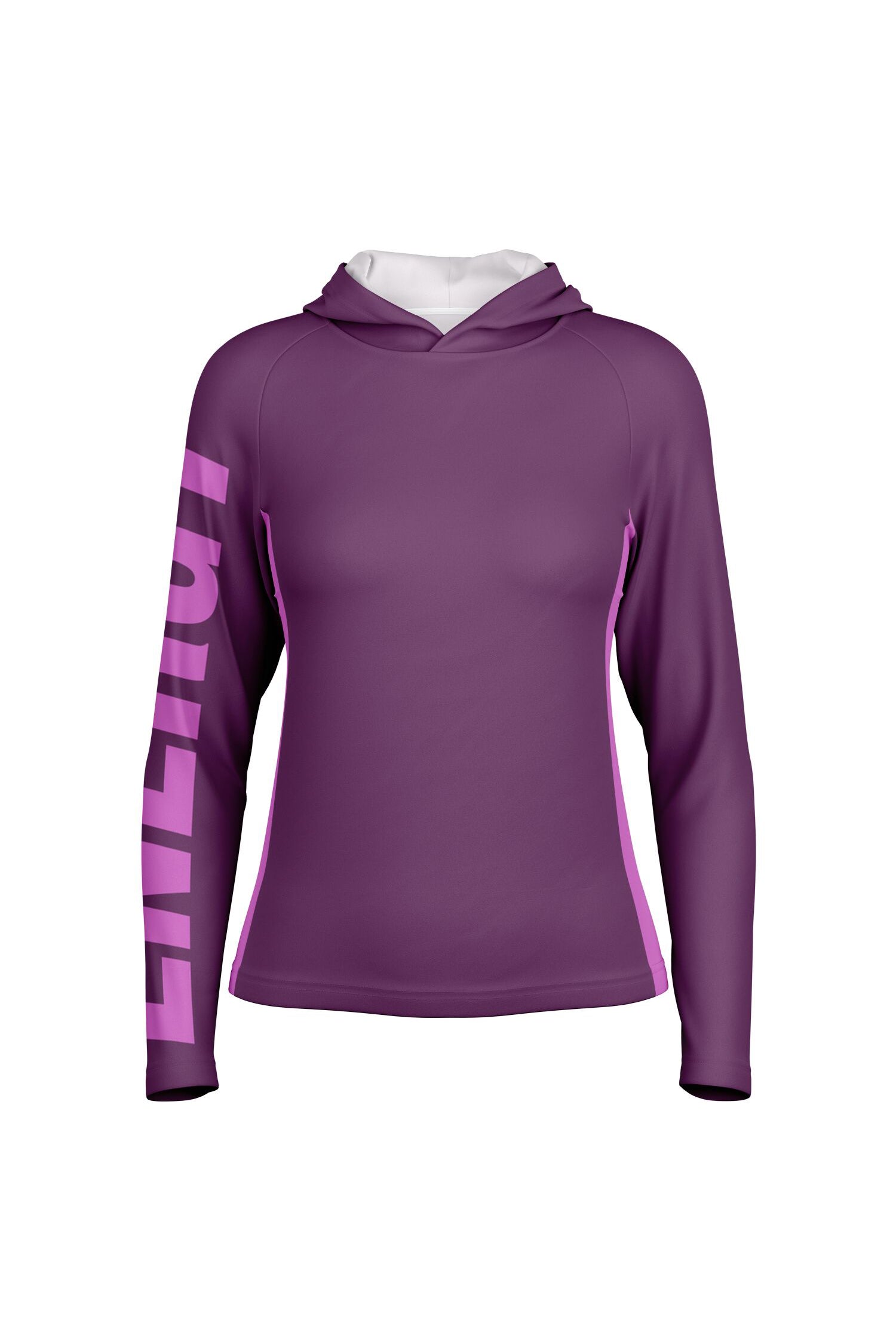 Sports Hooded Longsleeve - ElectricFuchsia
