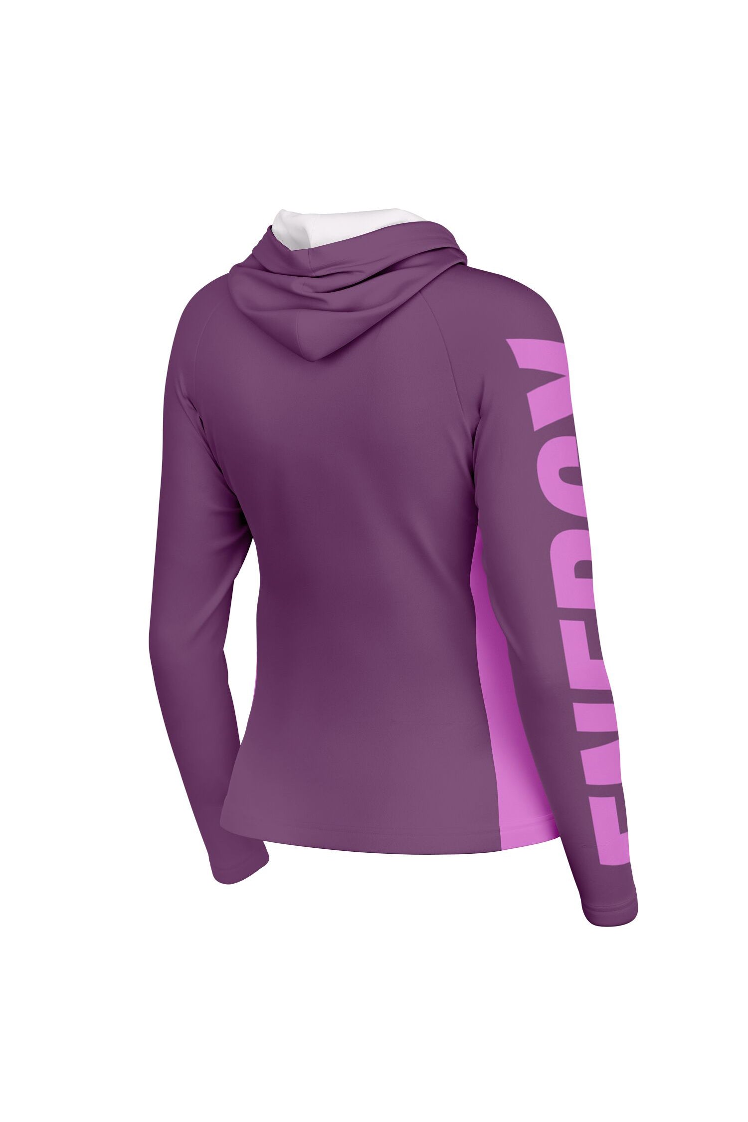 Sports Hooded Longsleeve - ElectricFuchsia