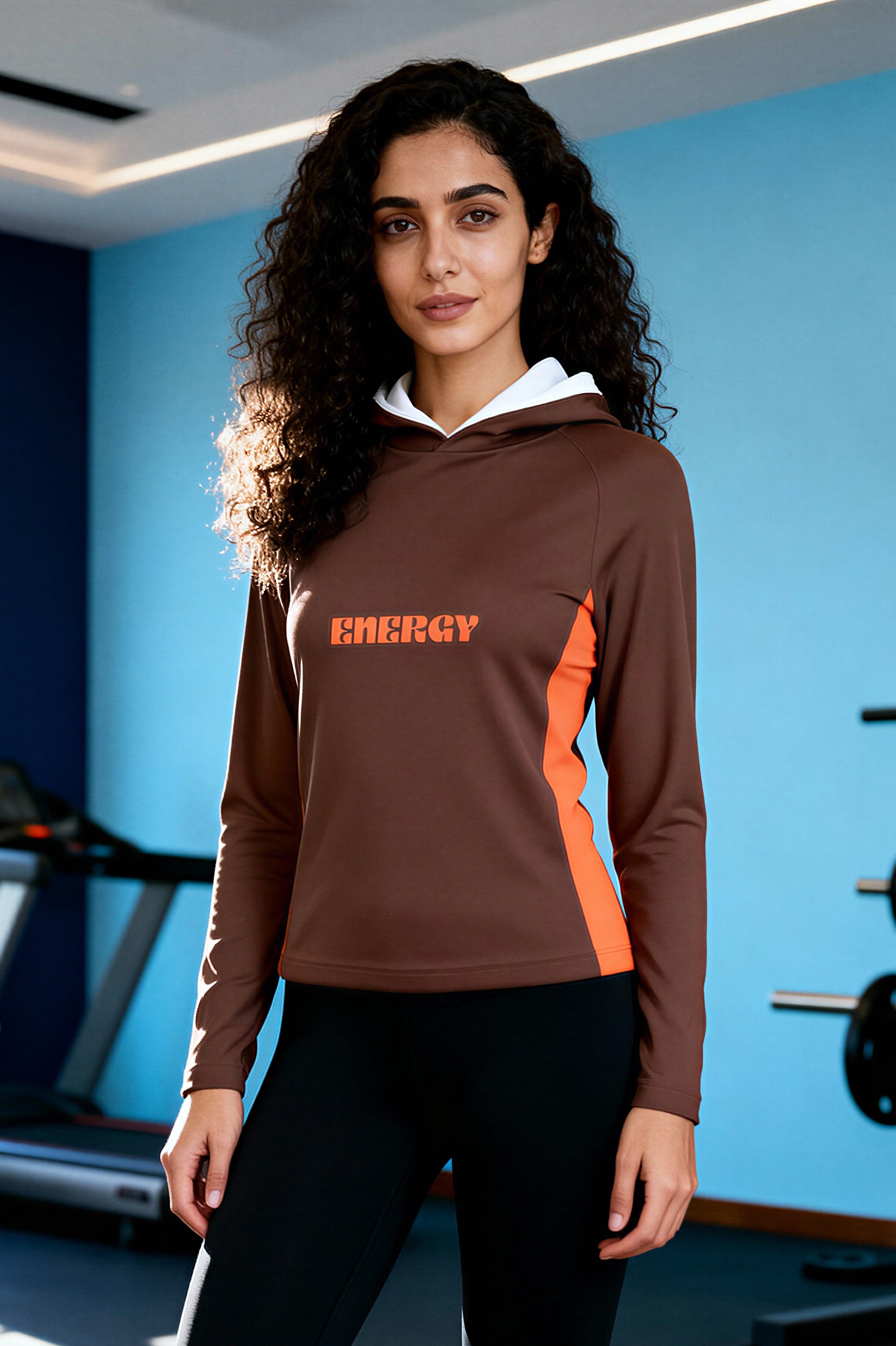 Sports Hooded Longsleeve - EnergyOrange