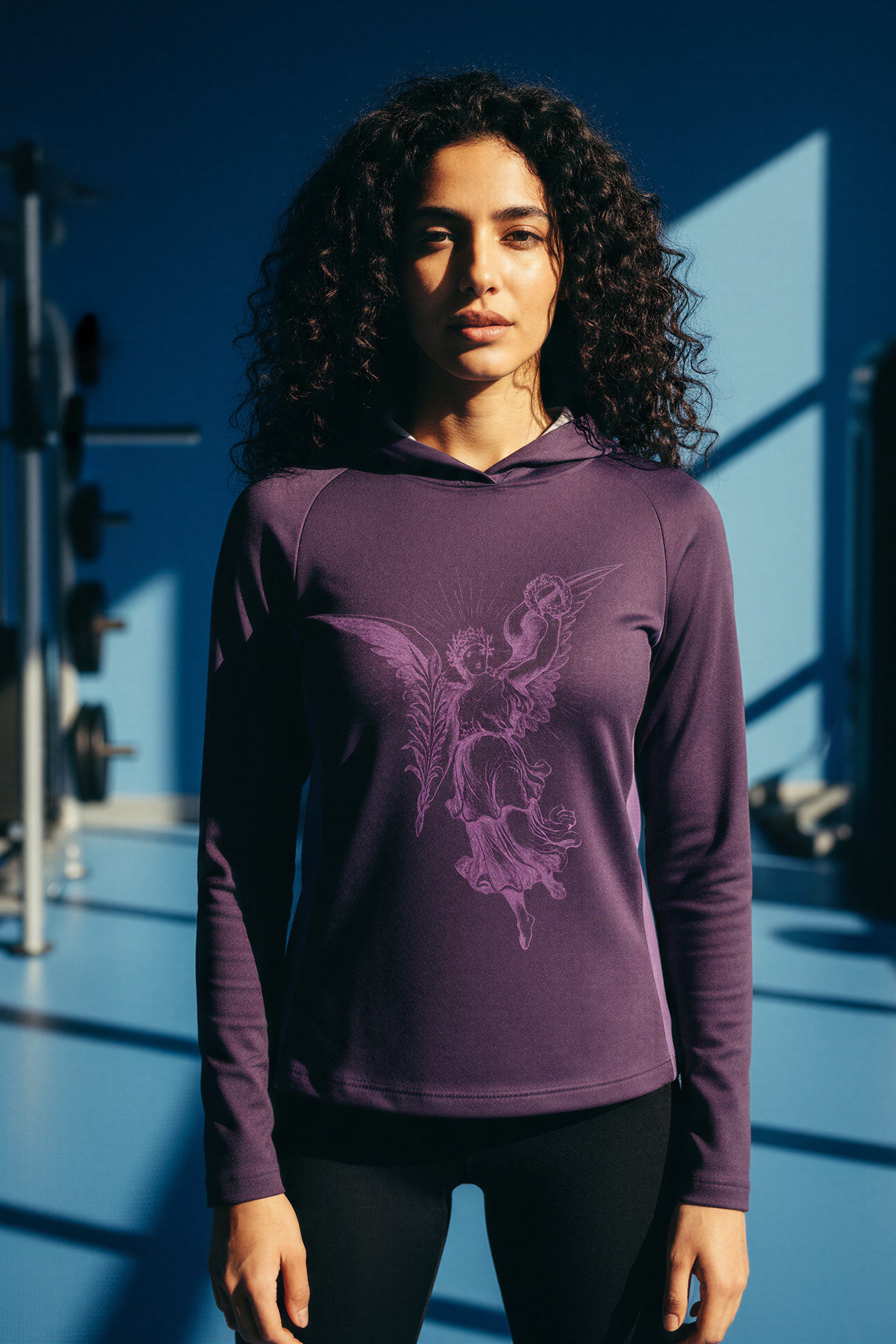 Sports Hooded Longsleeve - FreshPurple