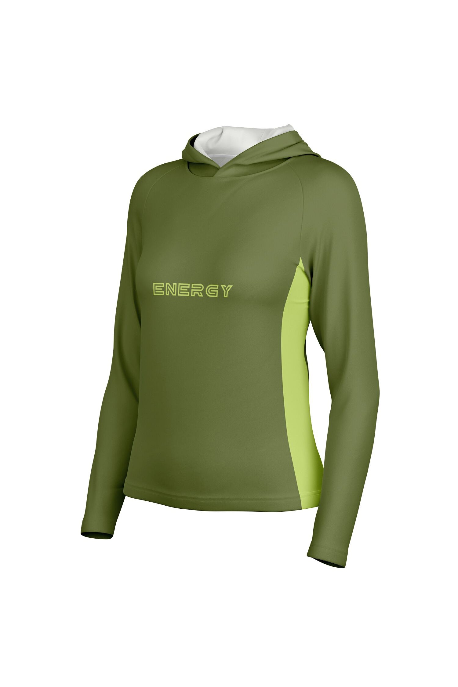 Sports Hooded Longsleeve - GreenGlow