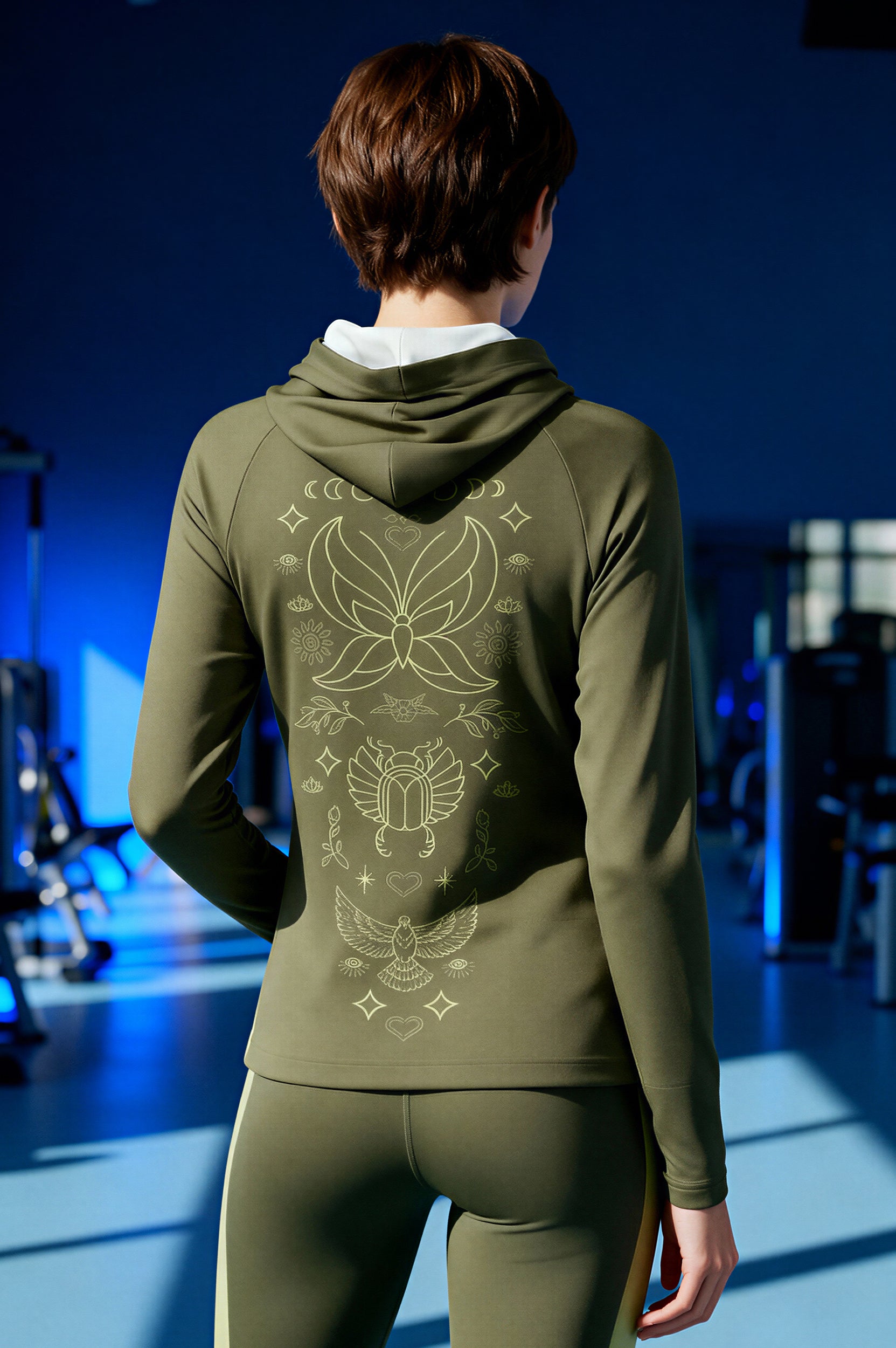 Sports Hooded Longsleeve - MeadowlandGreen