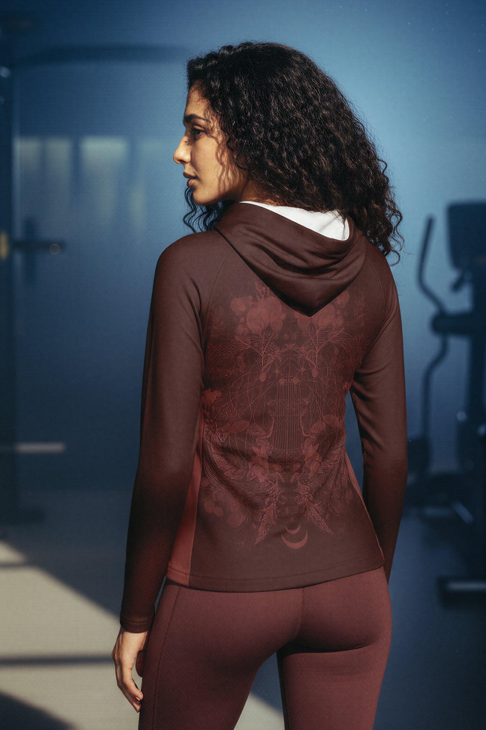 Sports Hooded Longsleeve - Russet