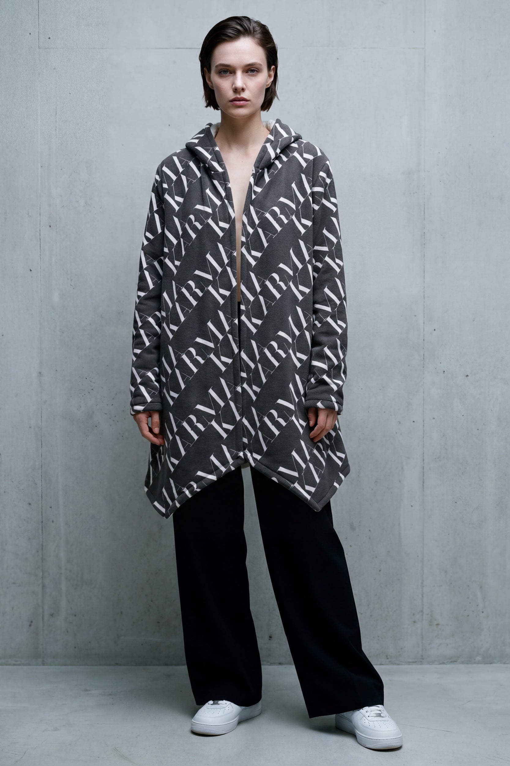 Microfleece Mantel - Bitumen