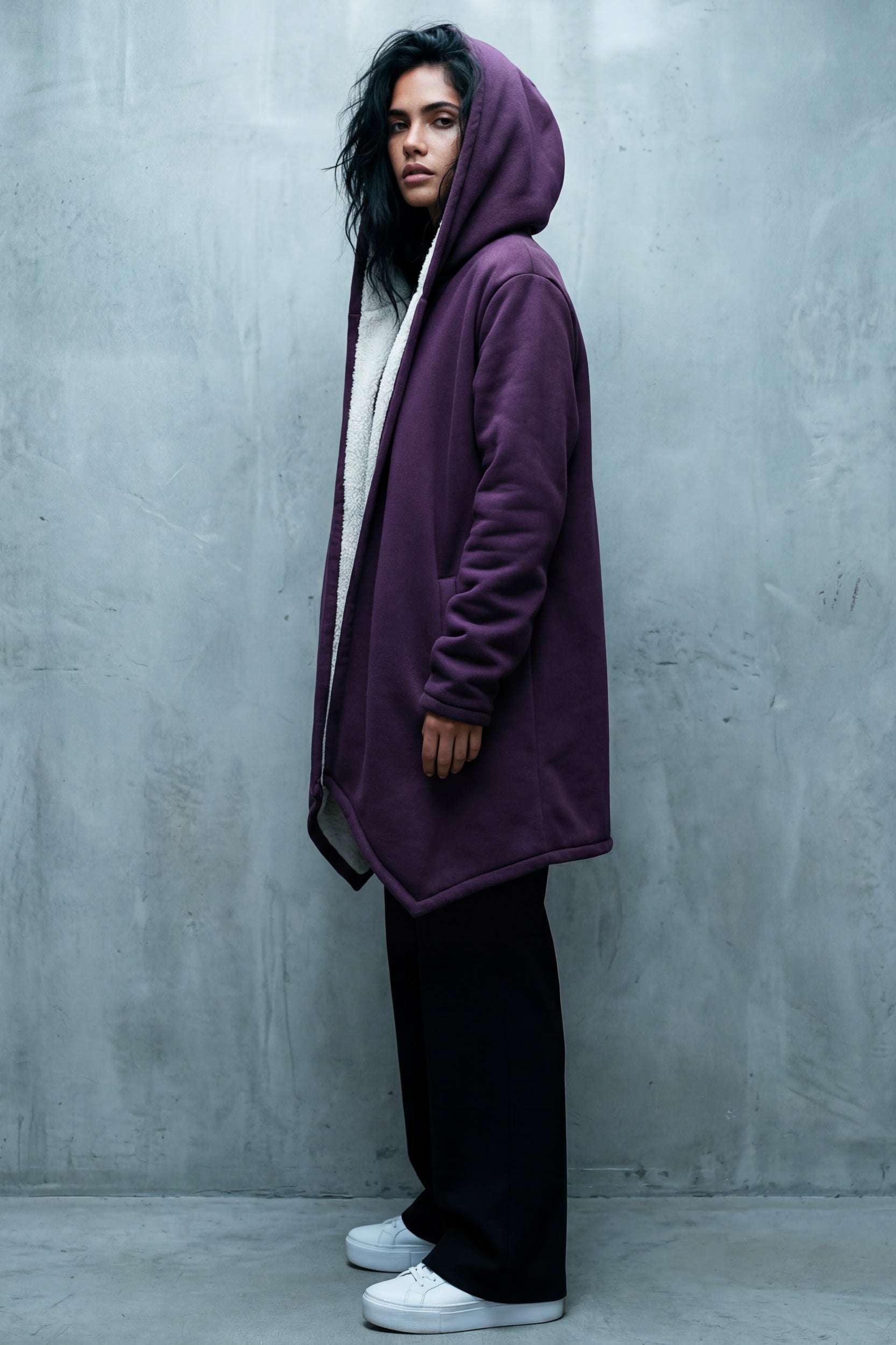 Microfleece Mantel - Mauve