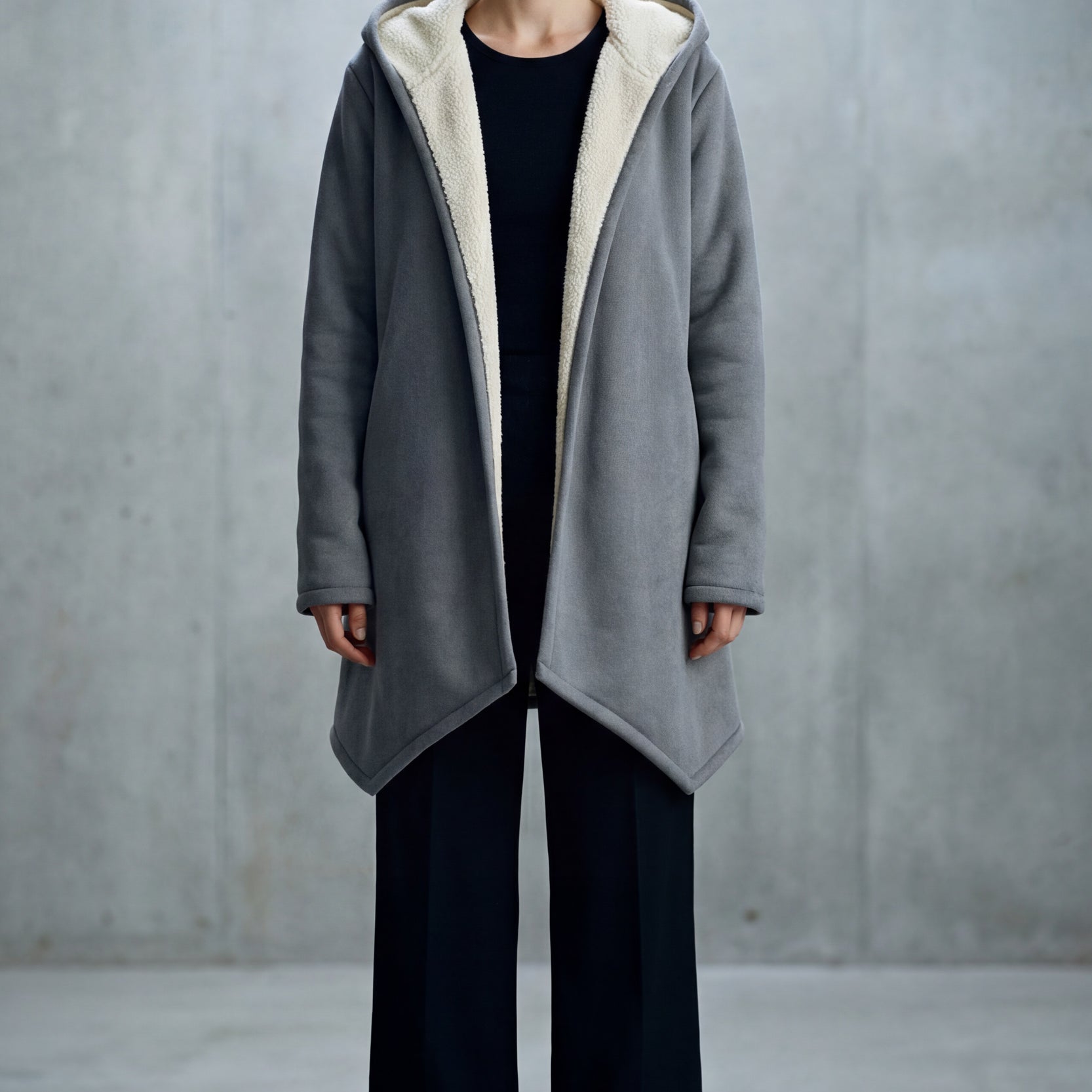 Microfleece Mantel - Silver