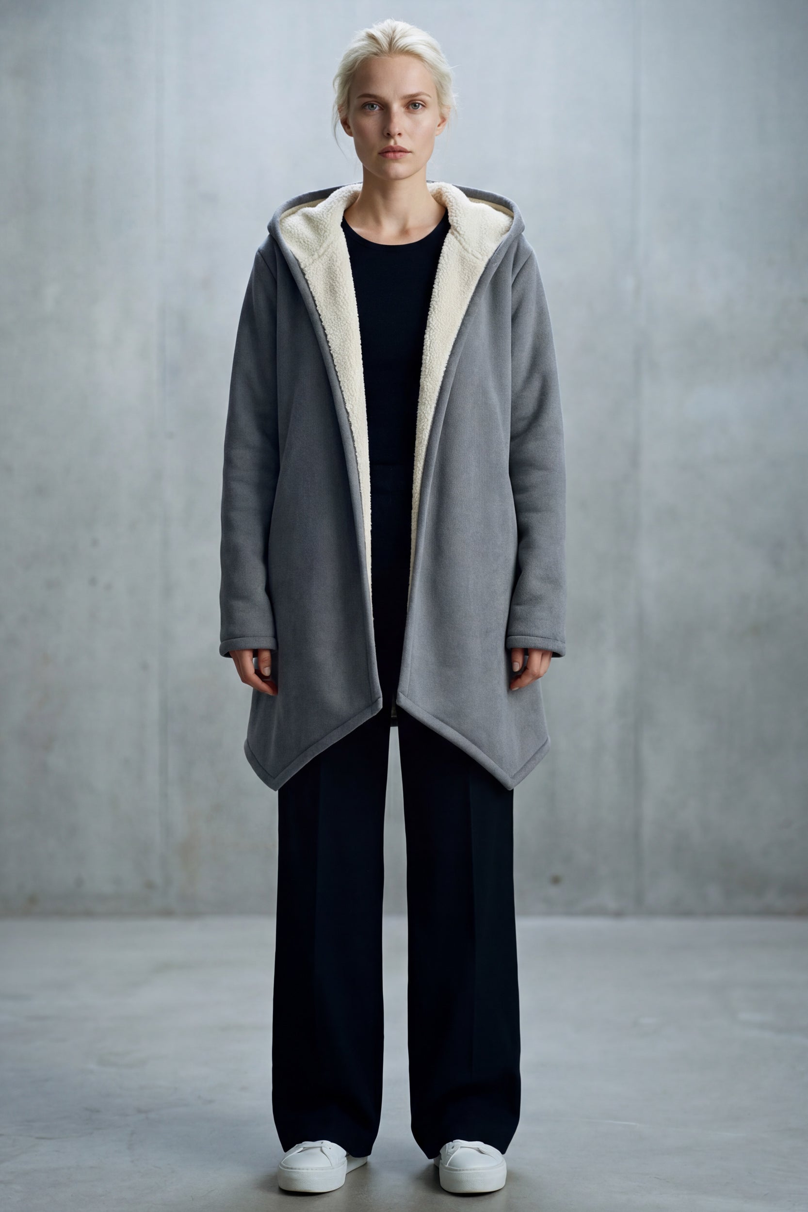 Microfleece Mantel - Silver