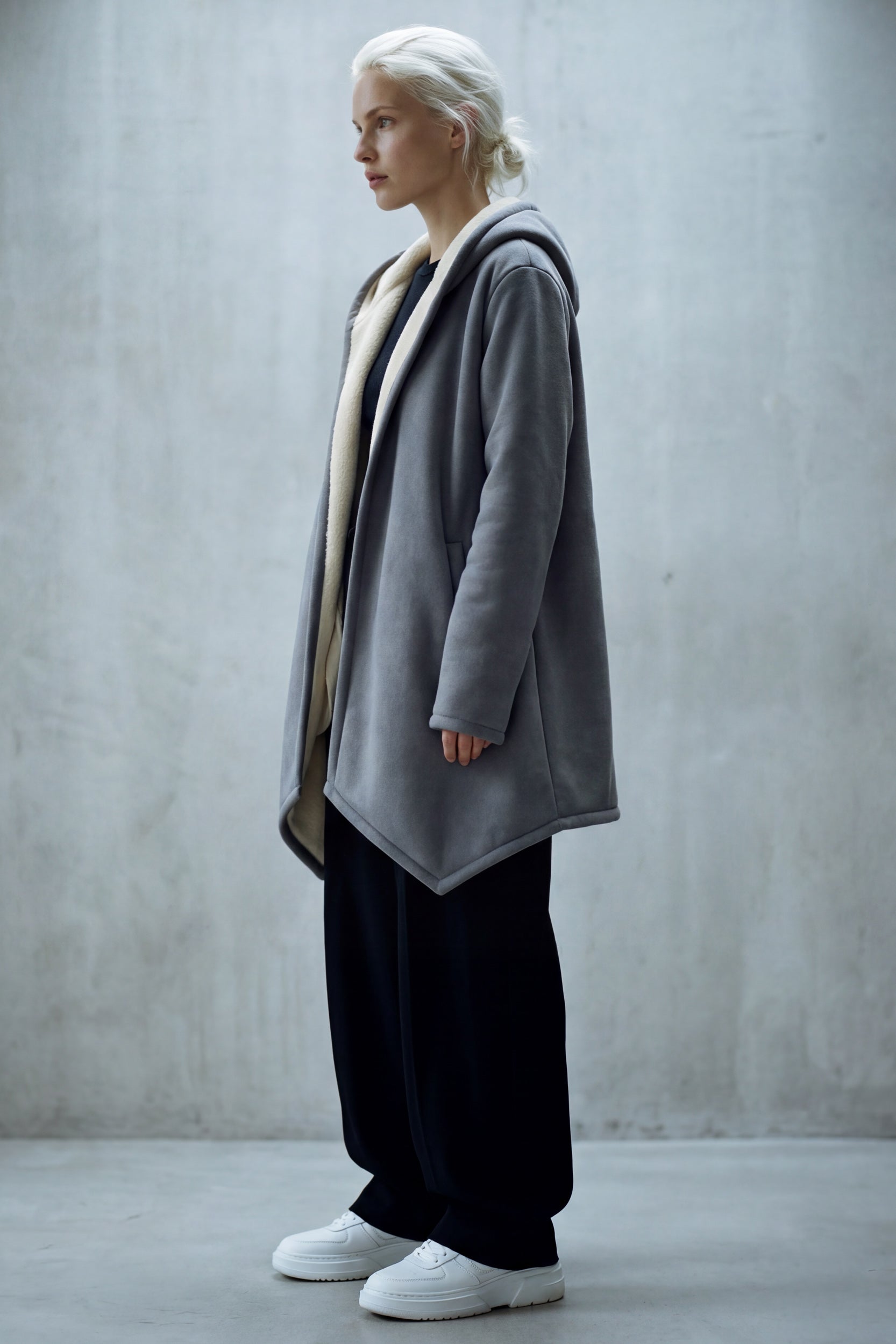 Microfleece Mantel - Silver