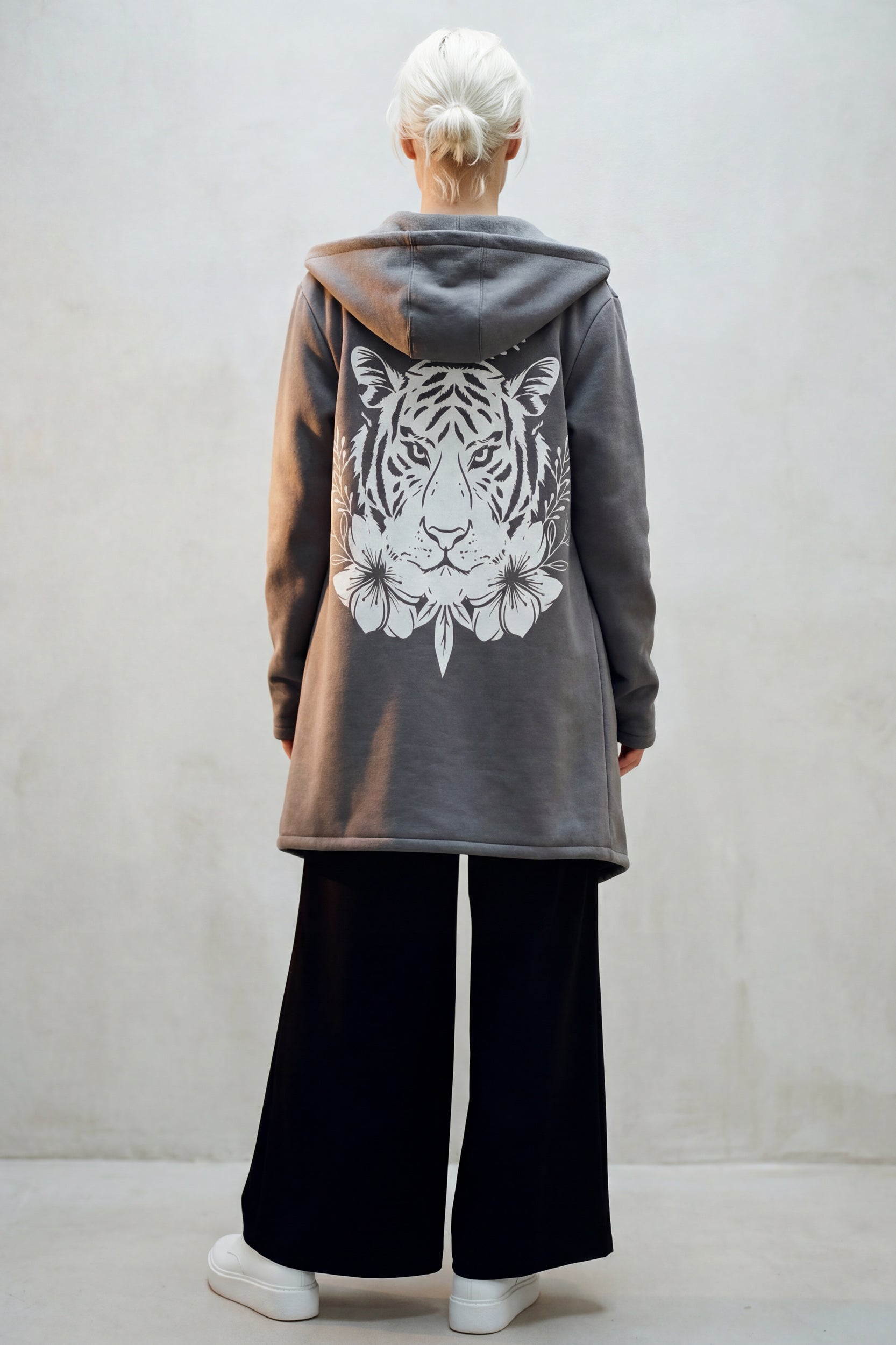 Microfleece Mantel - Silver