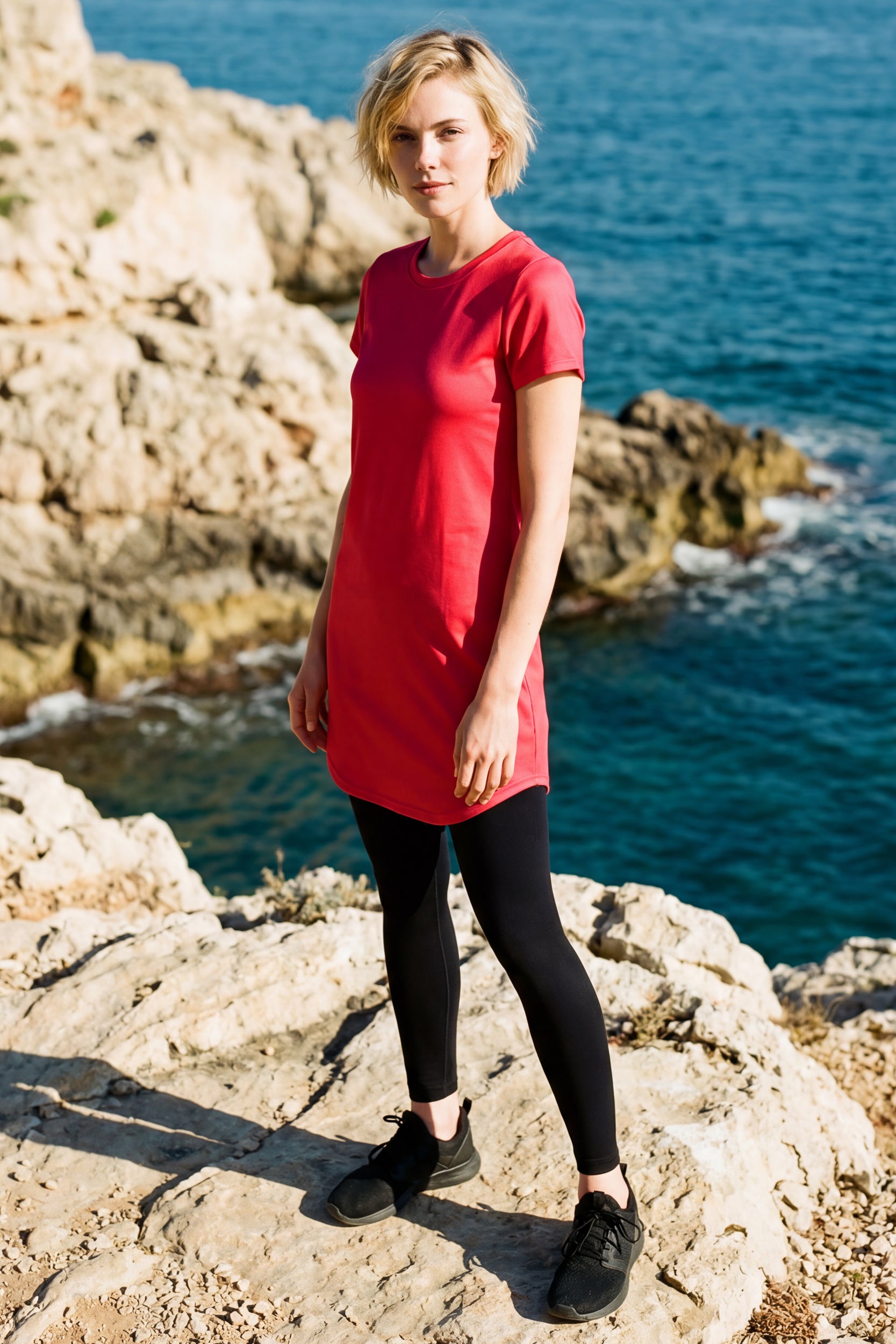 T-Shirt Dress - Berry