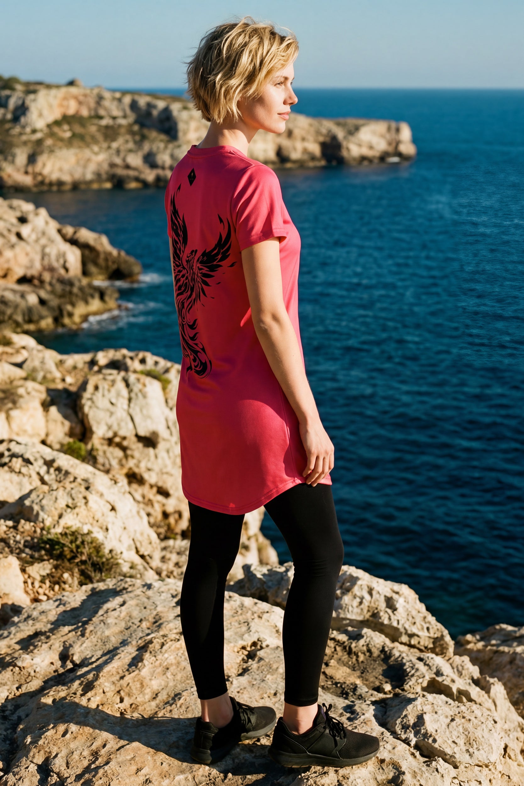 T-Shirt Dress - Berry