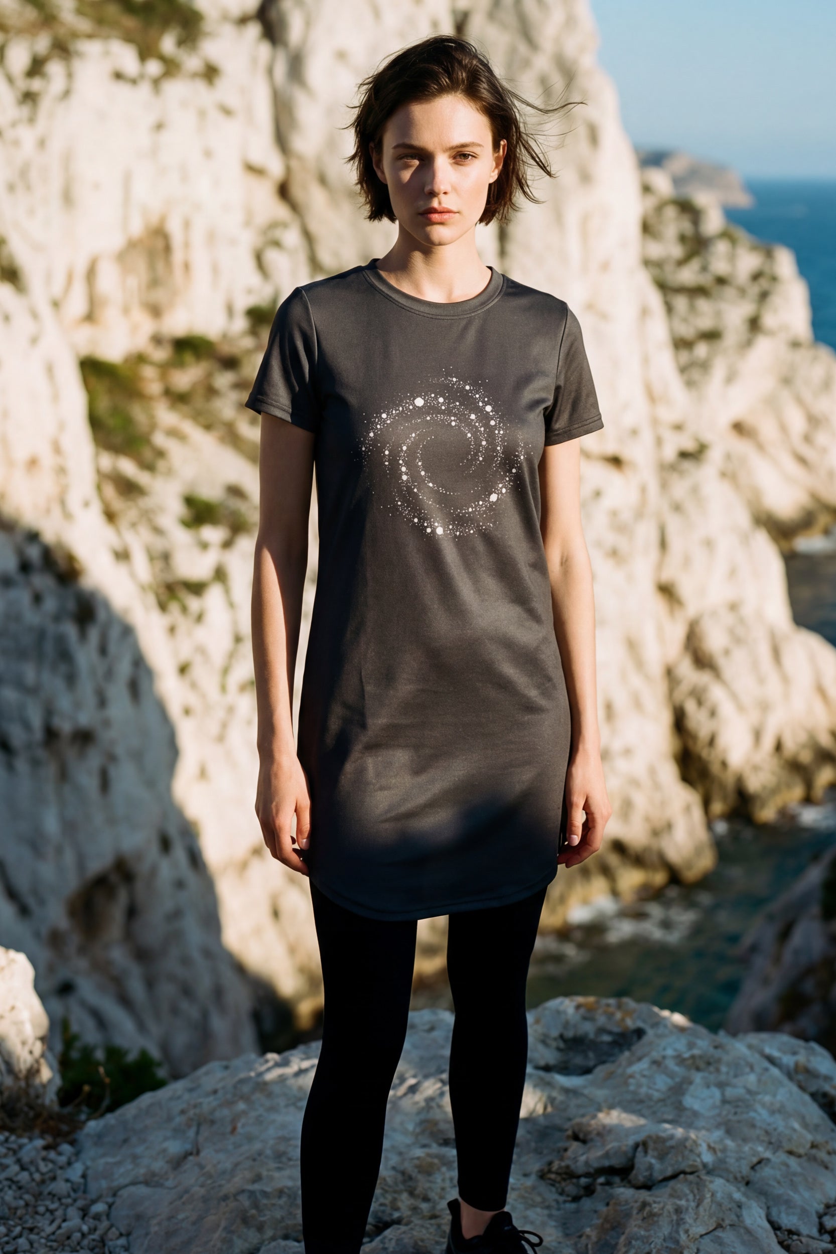 T-Shirt Dress - Bitumen