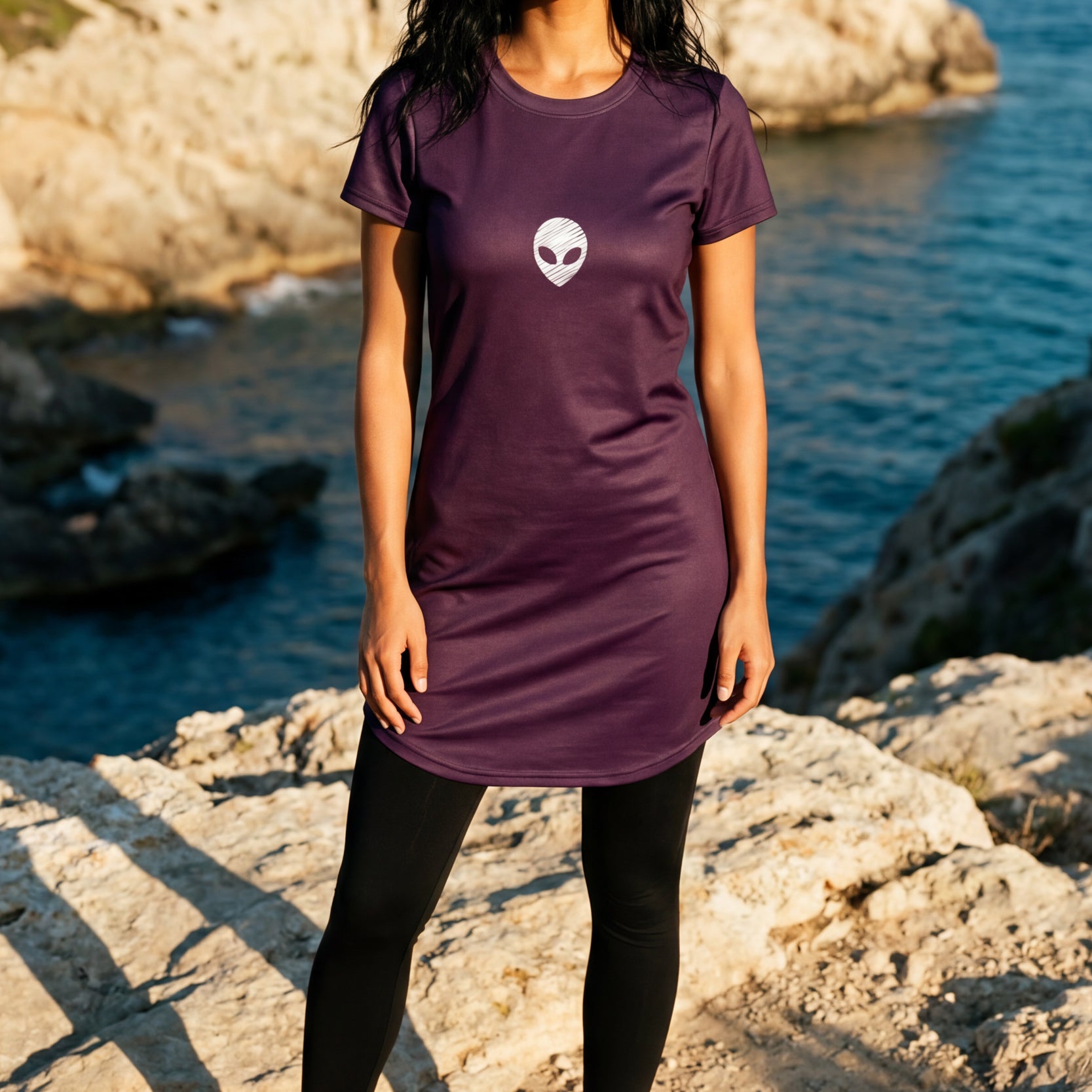 T-Shirt Dress - Mauve