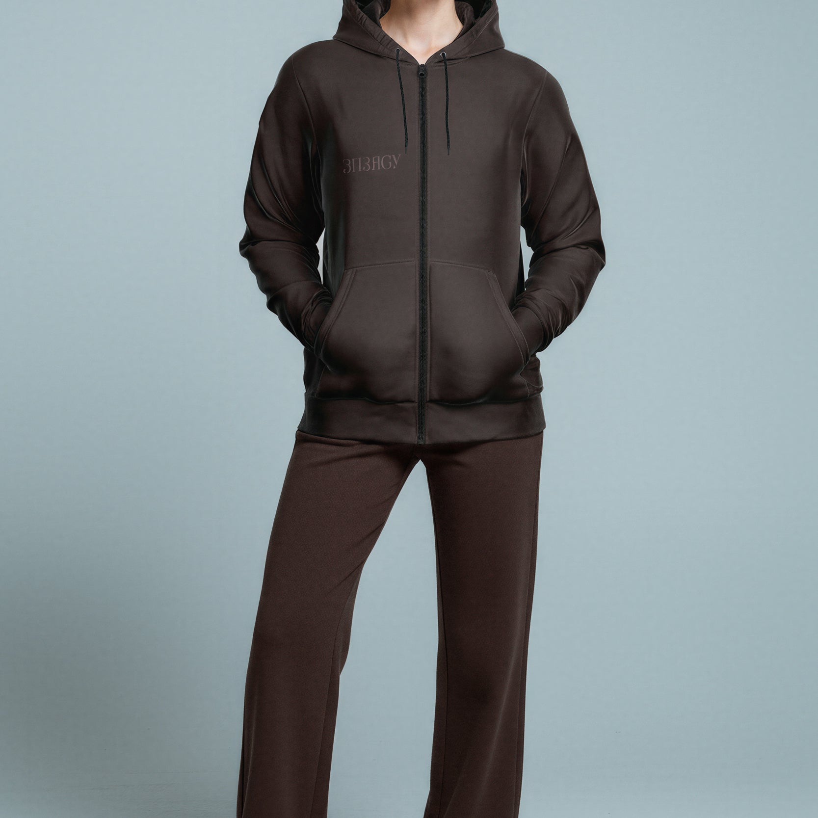 Zip Hoodie - CacaoPowder