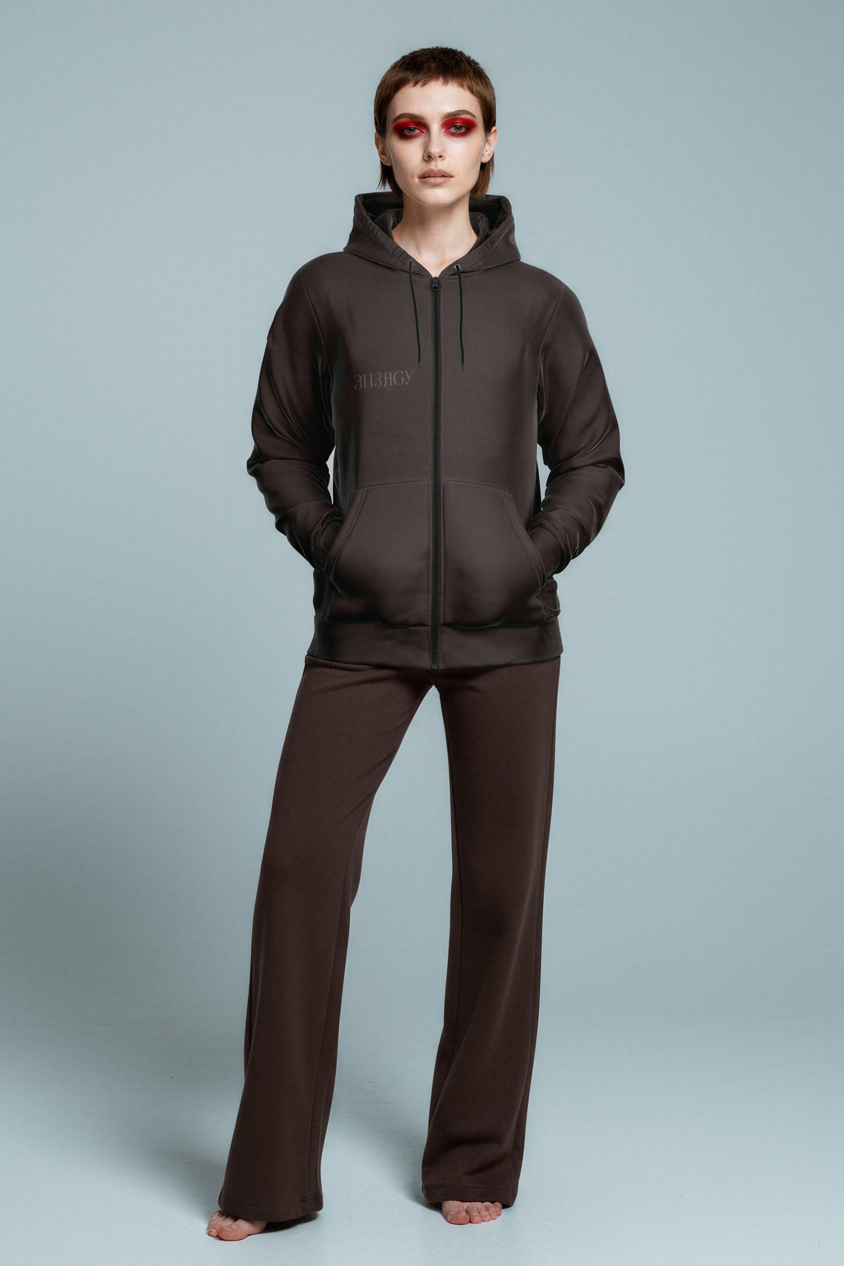 Zip Hoodie - CacaoPowder