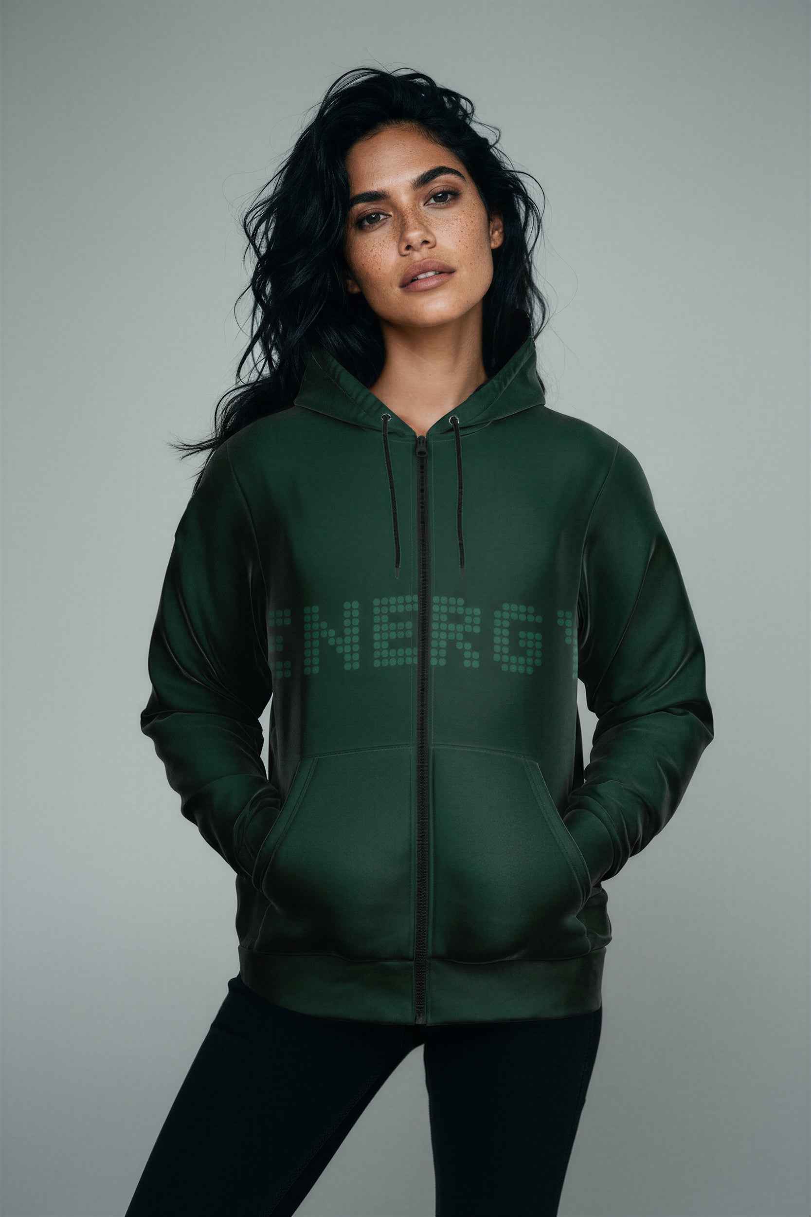 Zip Hoodie - DeepGreen