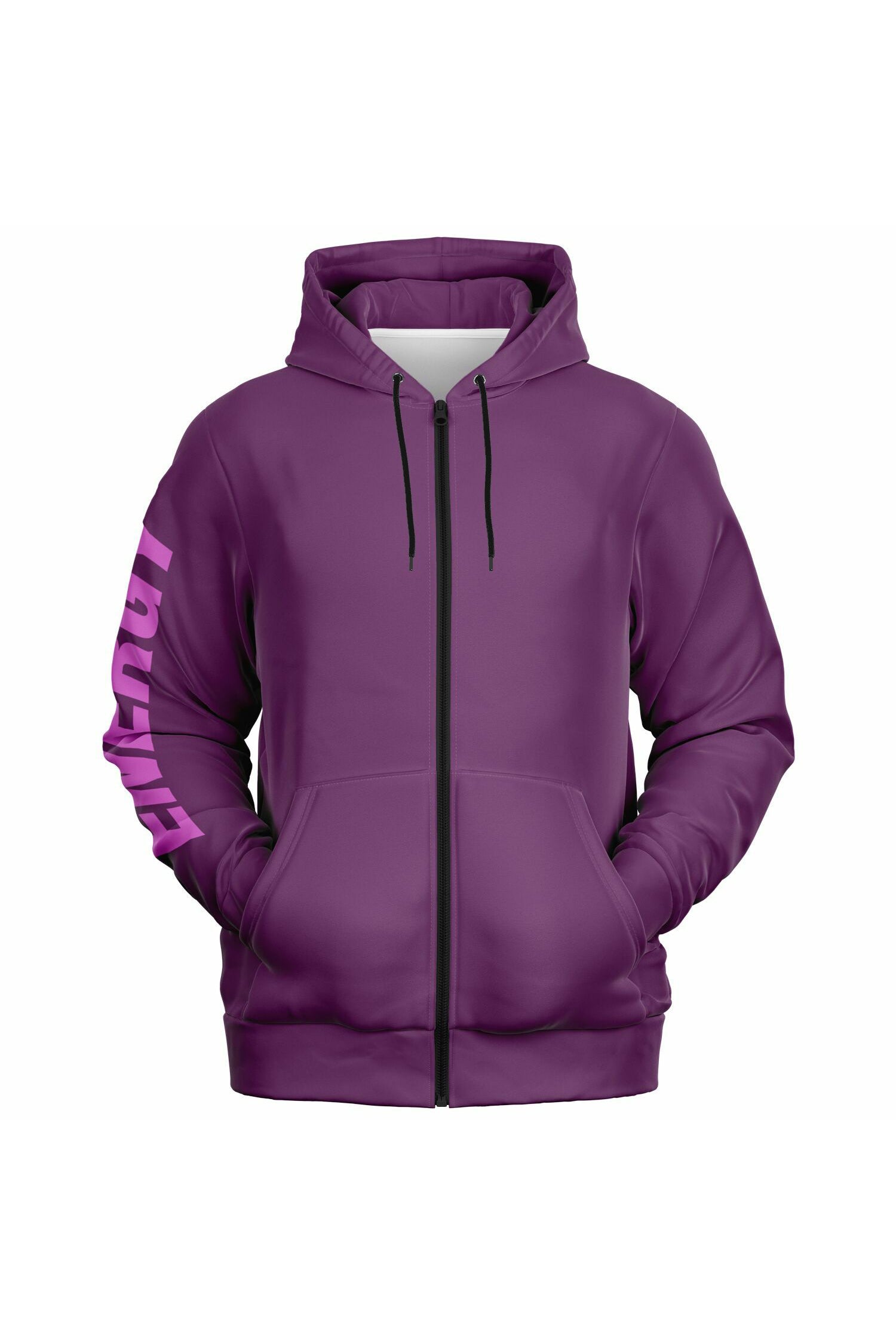 Zip Hoodie - ElectricFuchsia