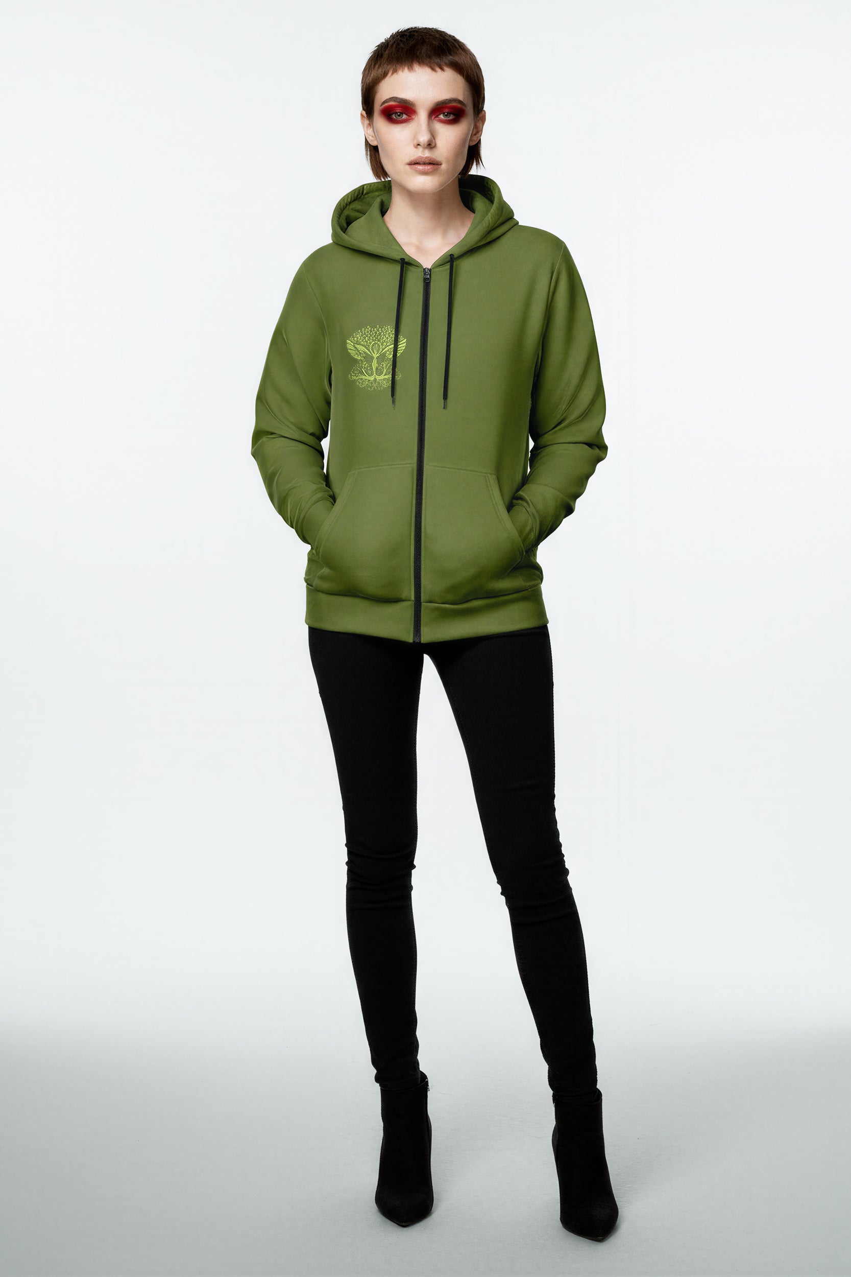 Zip Hoodie - GreenGlow