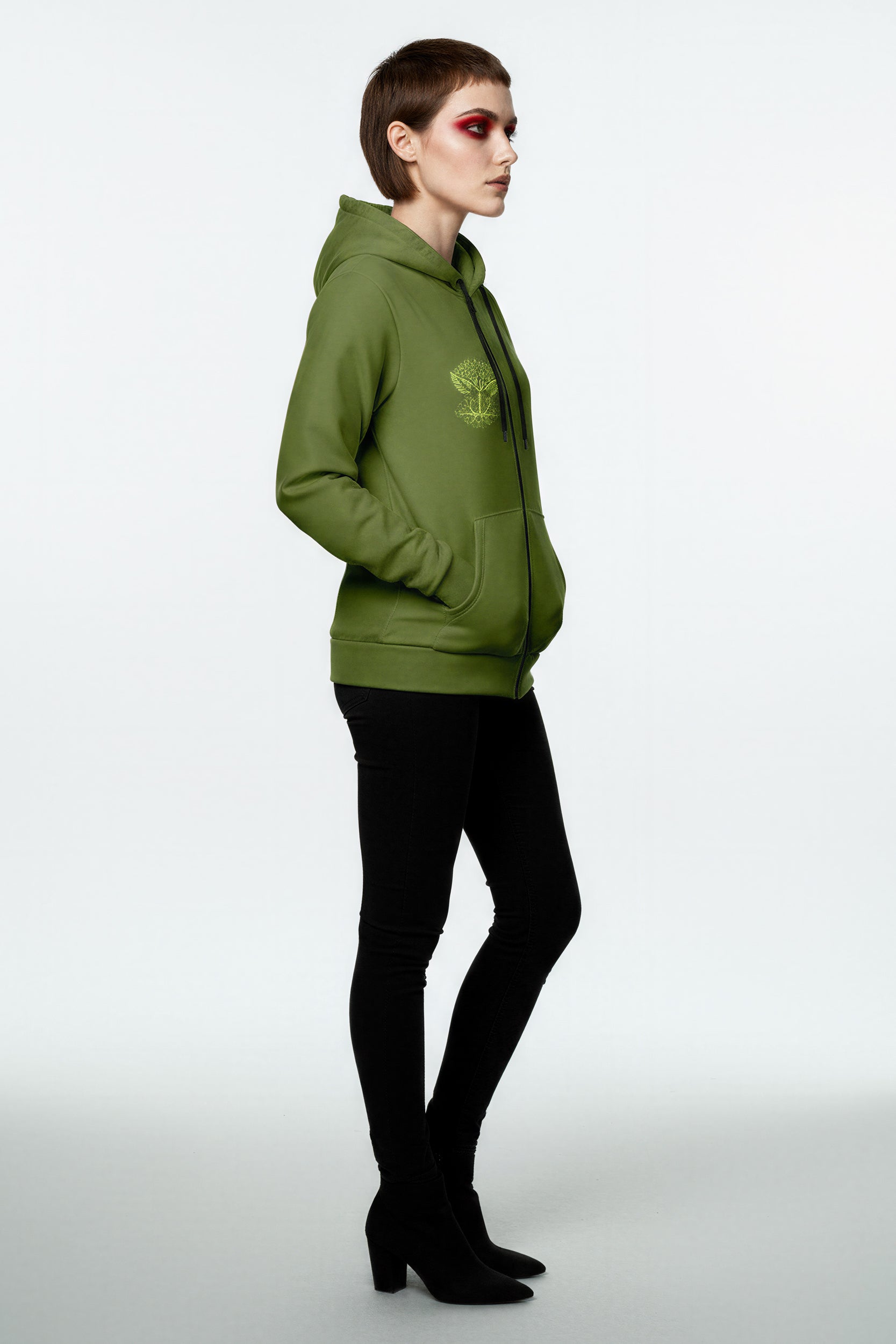 Zip Hoodie - GreenGlow