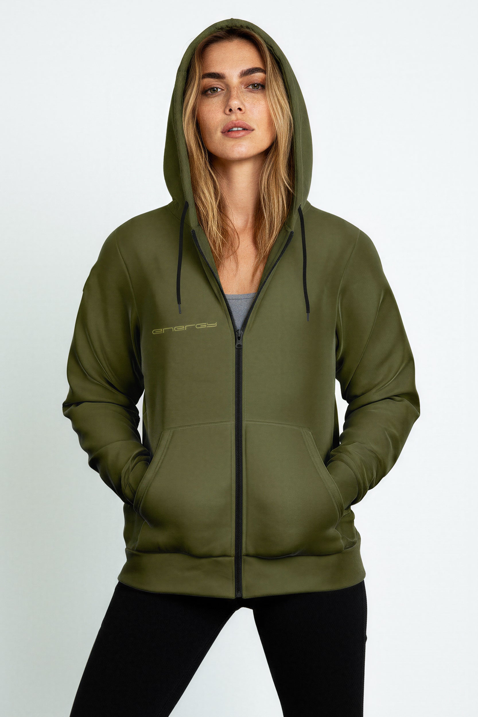 Zip Hoodie - MeadowlandGreen