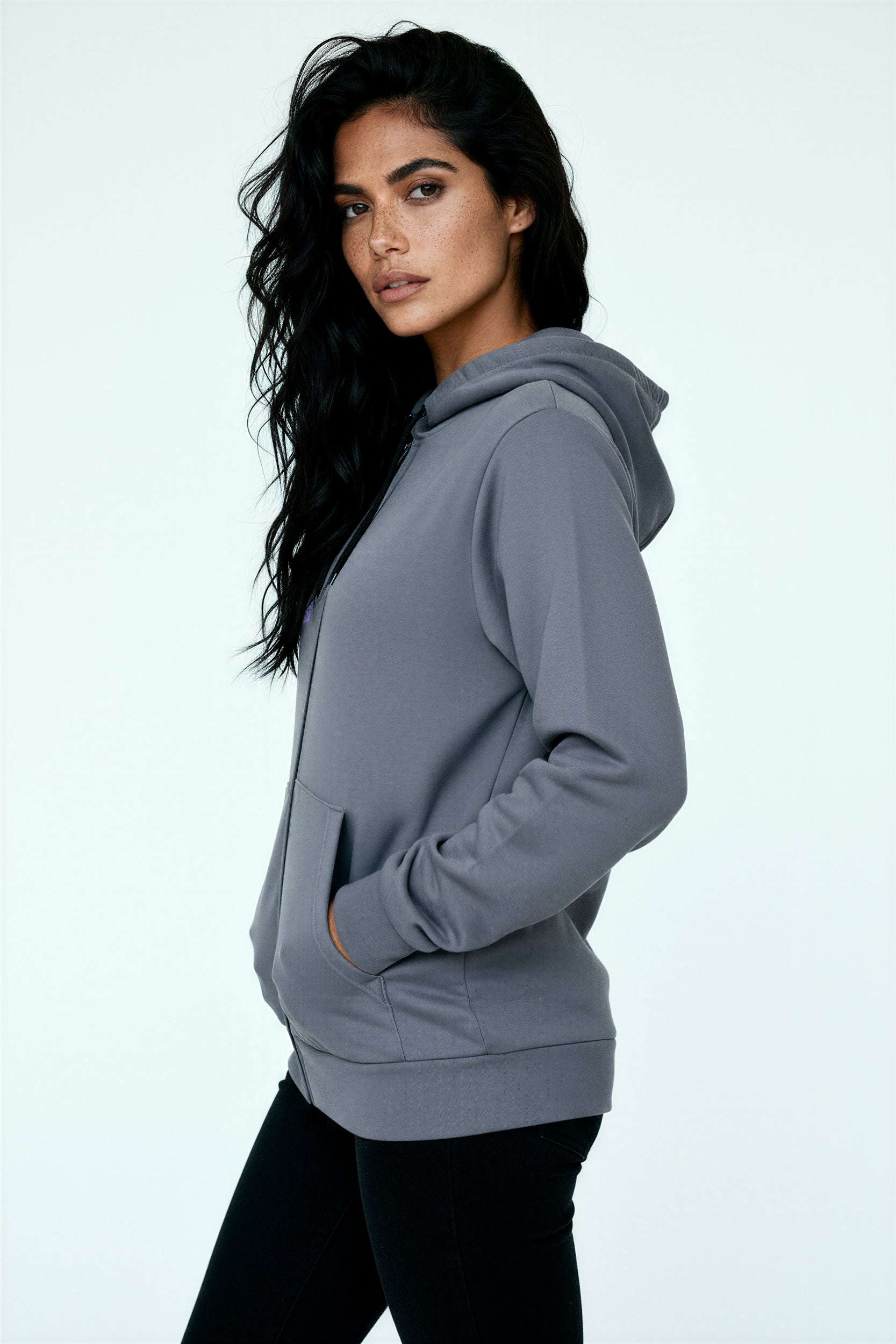 Zip Hoodie - PeacefulLilac