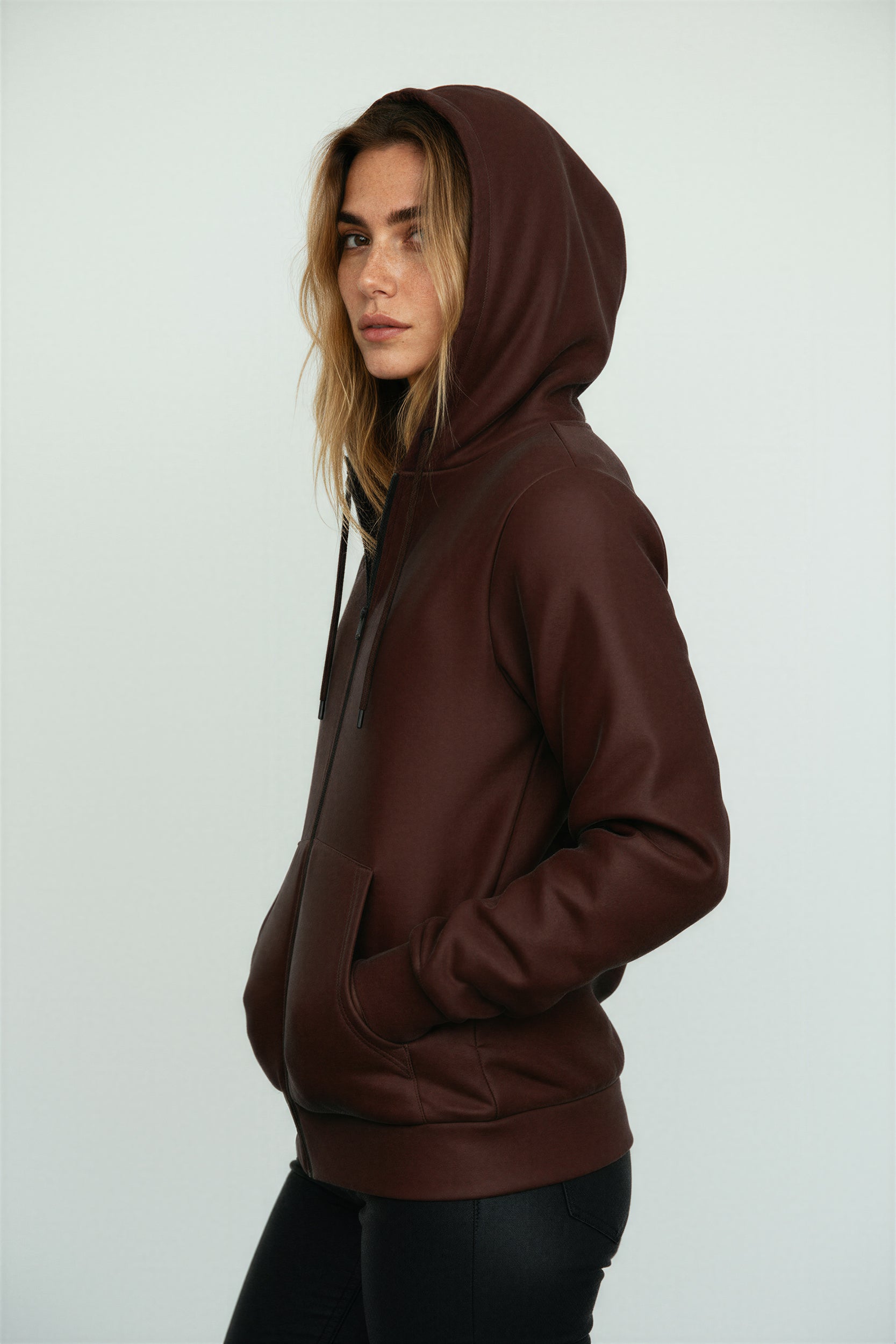 Zip Hoodie - Russet