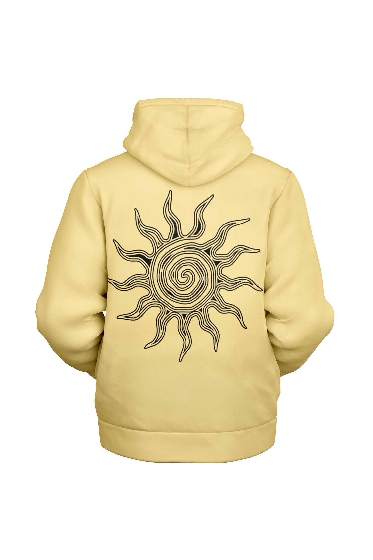 Zip Microfleece Hoodie - Banana