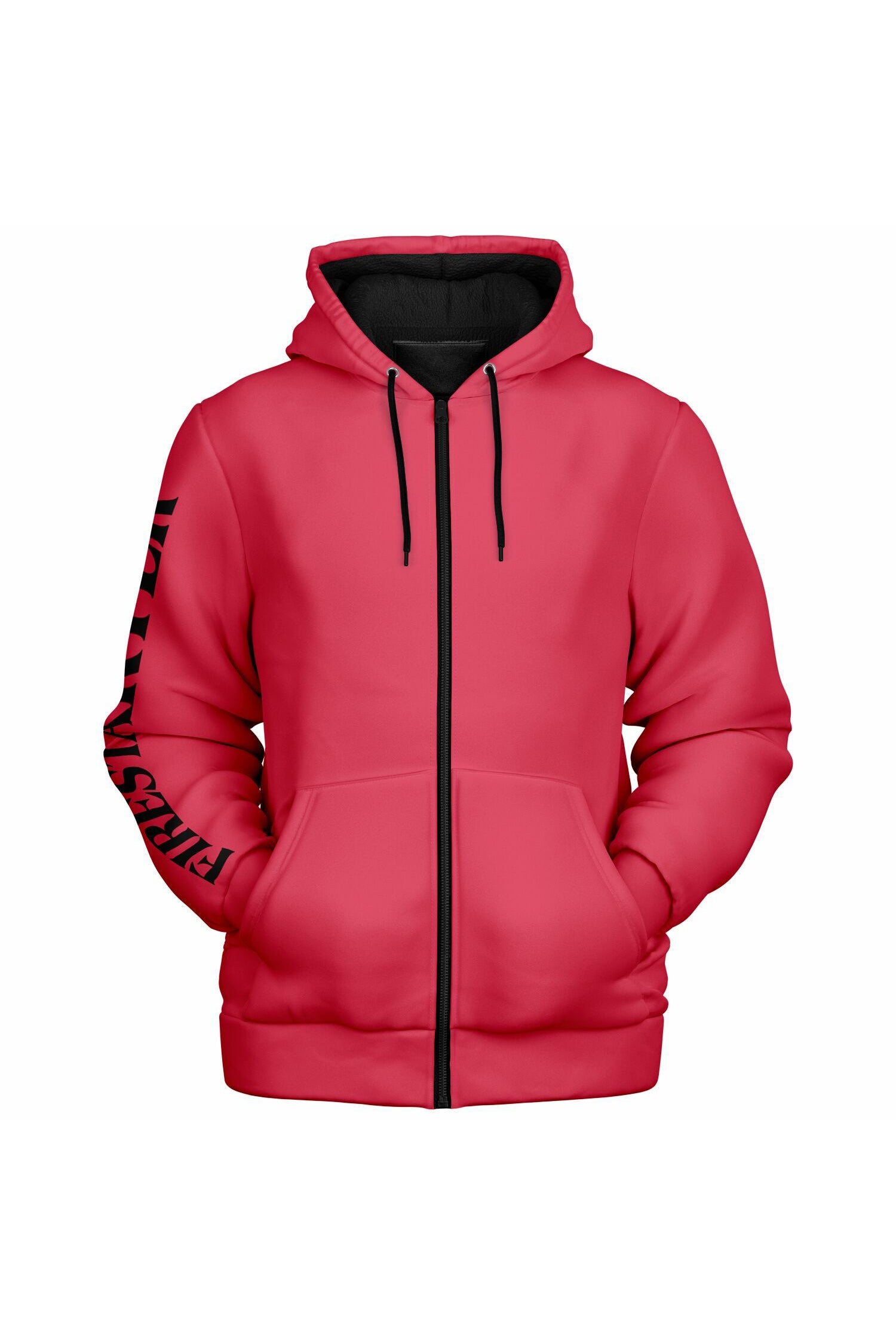 Zip Microfleece Hoodie - Berry