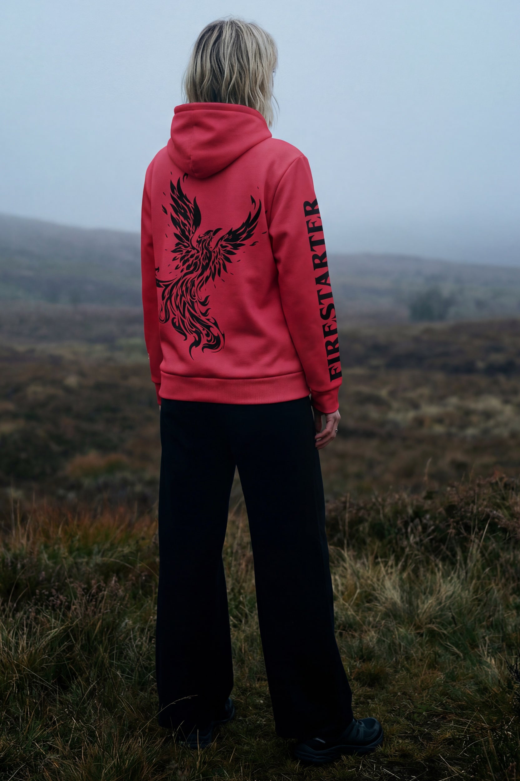 Zip Microfleece Hoodie - Berry