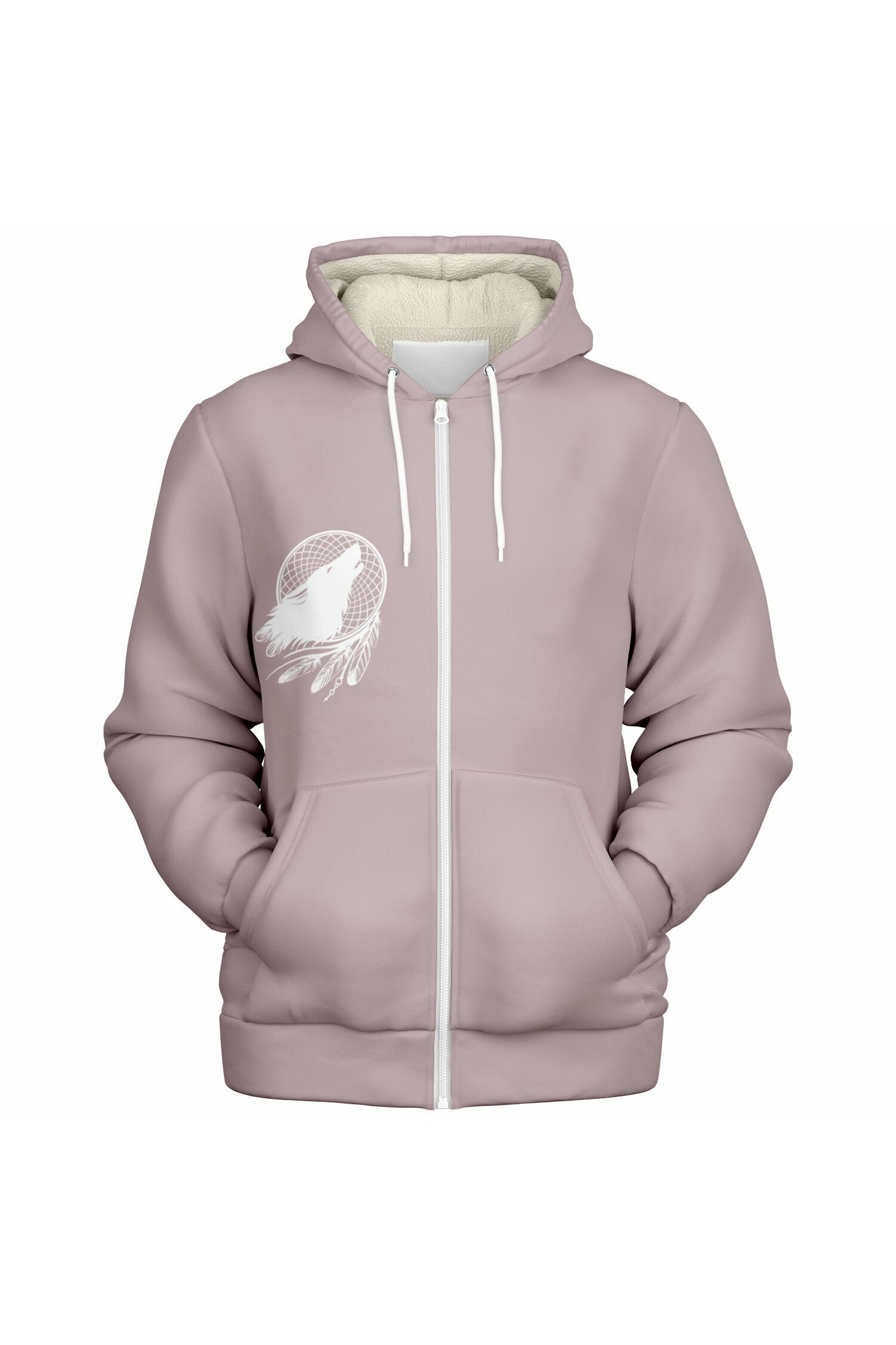 Zip Microfleece Hoodie - Burned