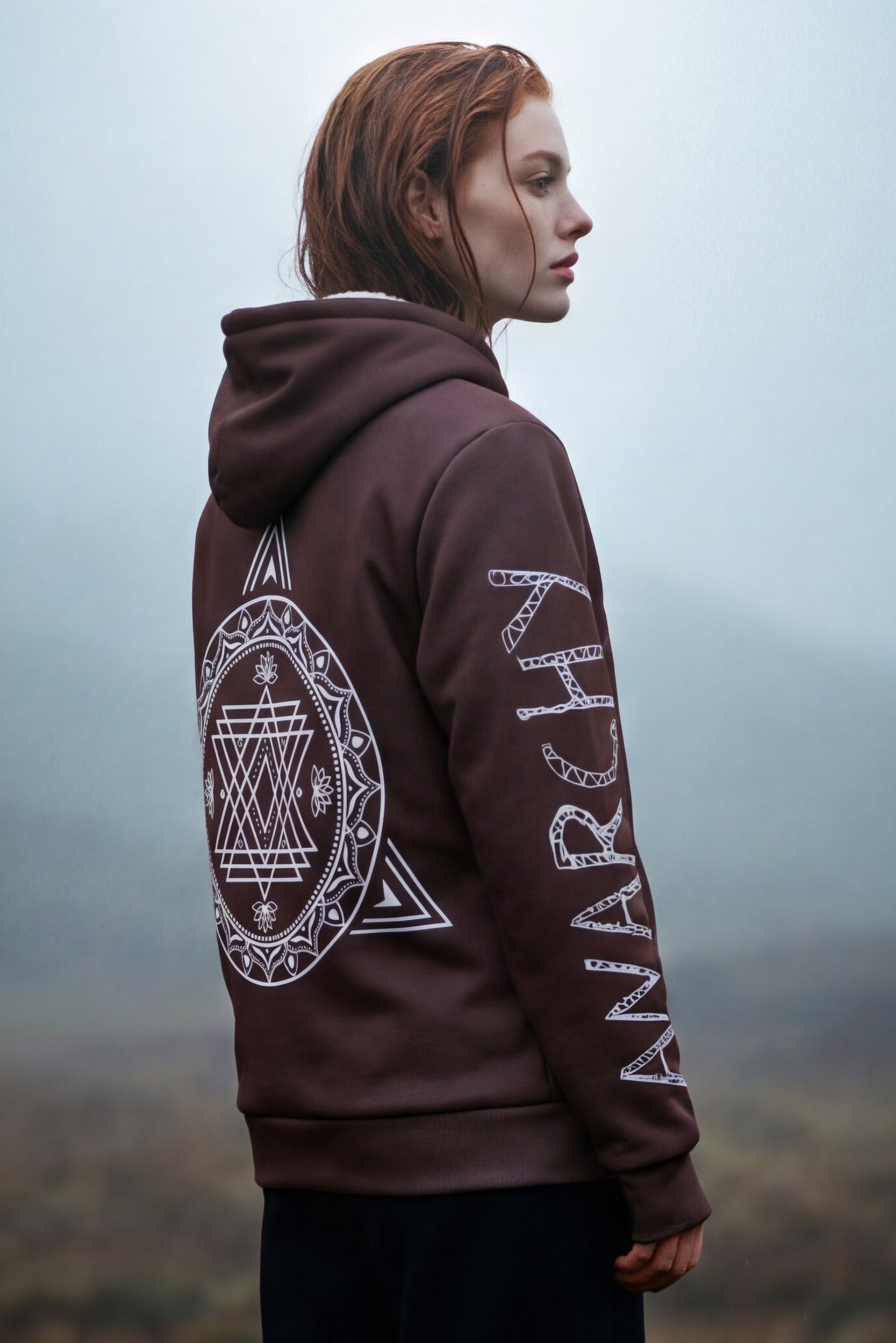 Zip Microfleece Hoodie - Choco