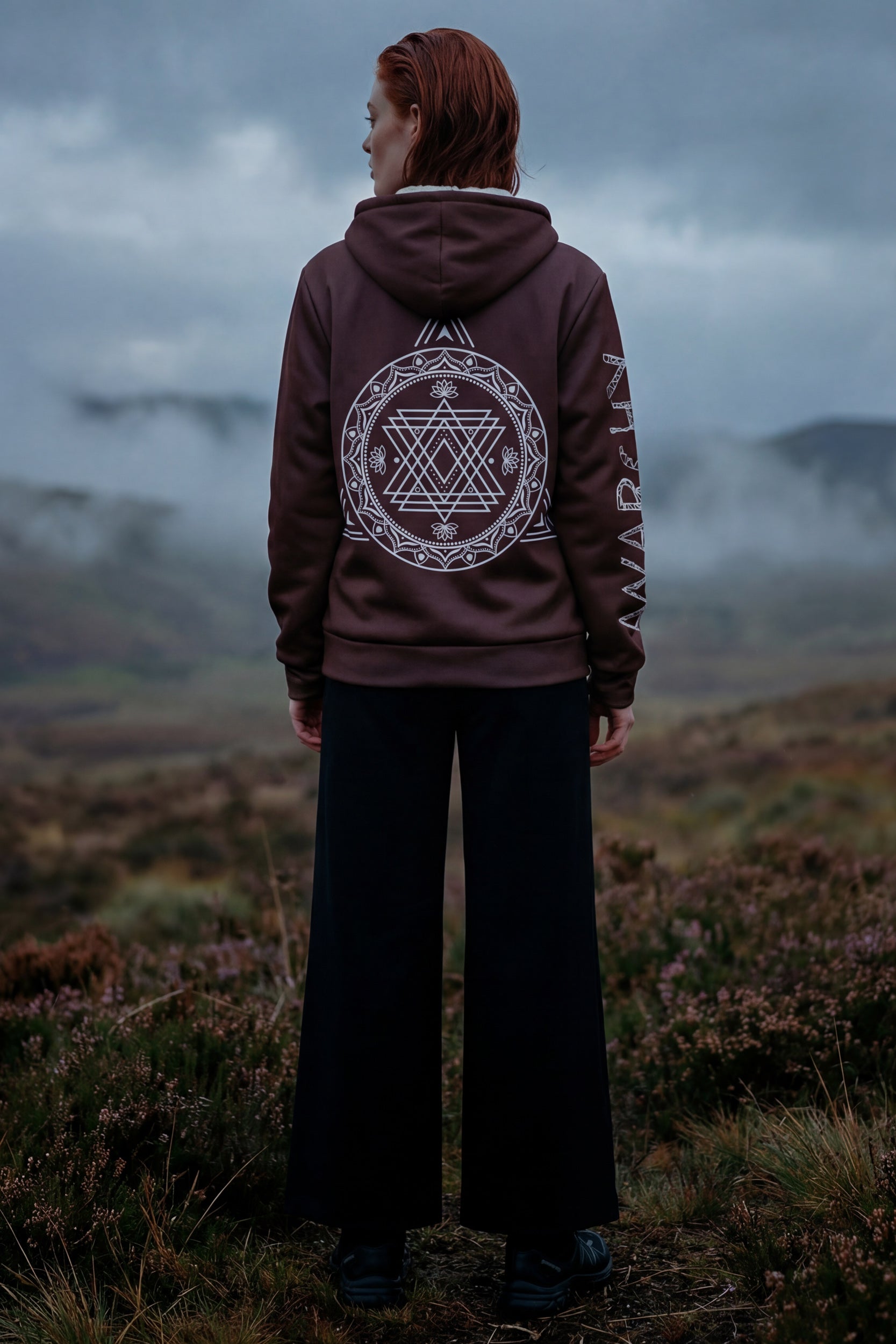 Zip Microfleece Hoodie - Choco