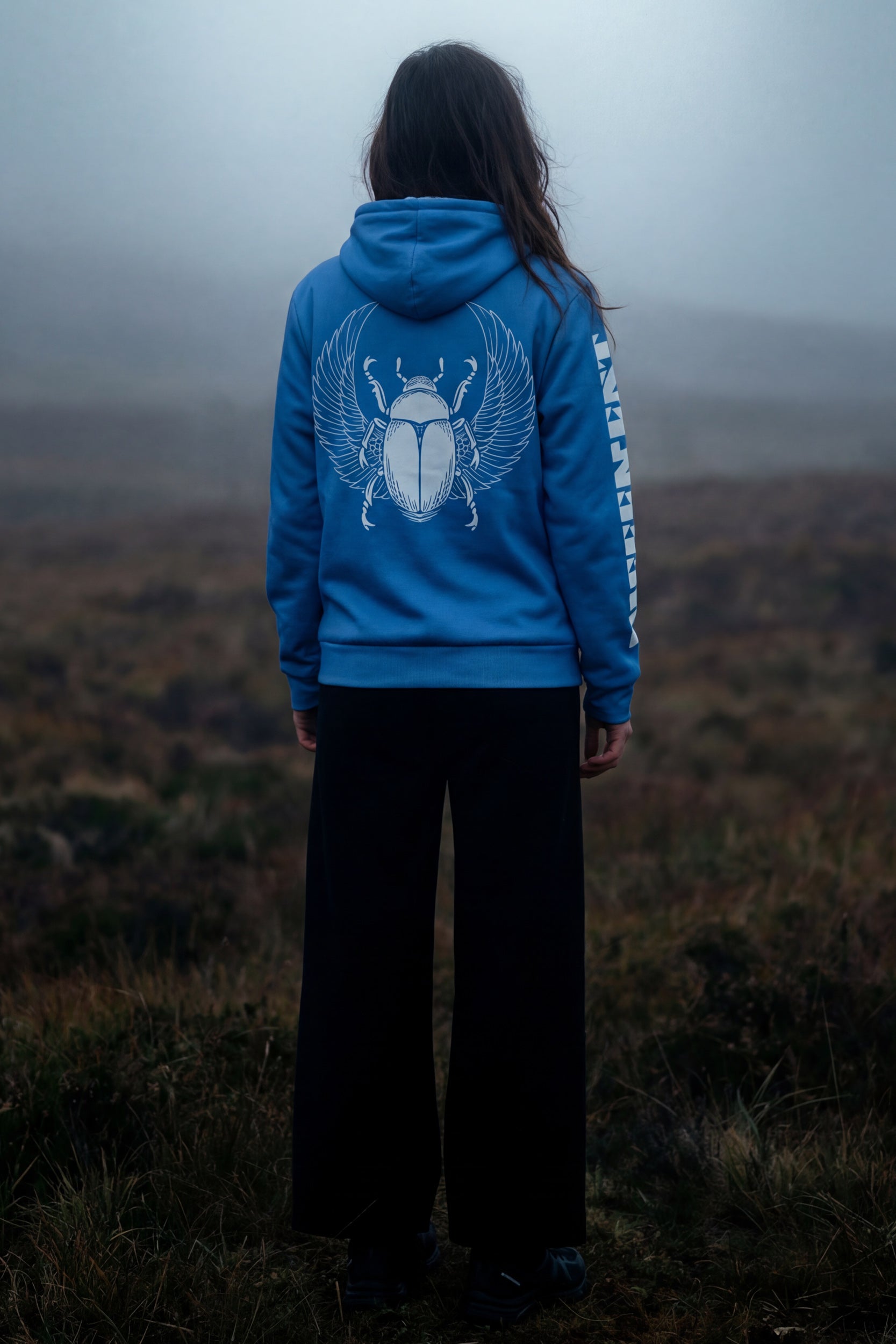 Zip Microfleece Hoodie - Marina