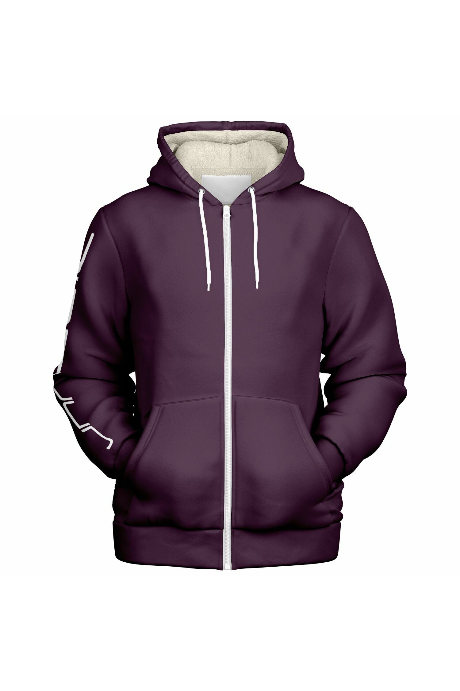 Zip Microfleece Hoodie - Mauve