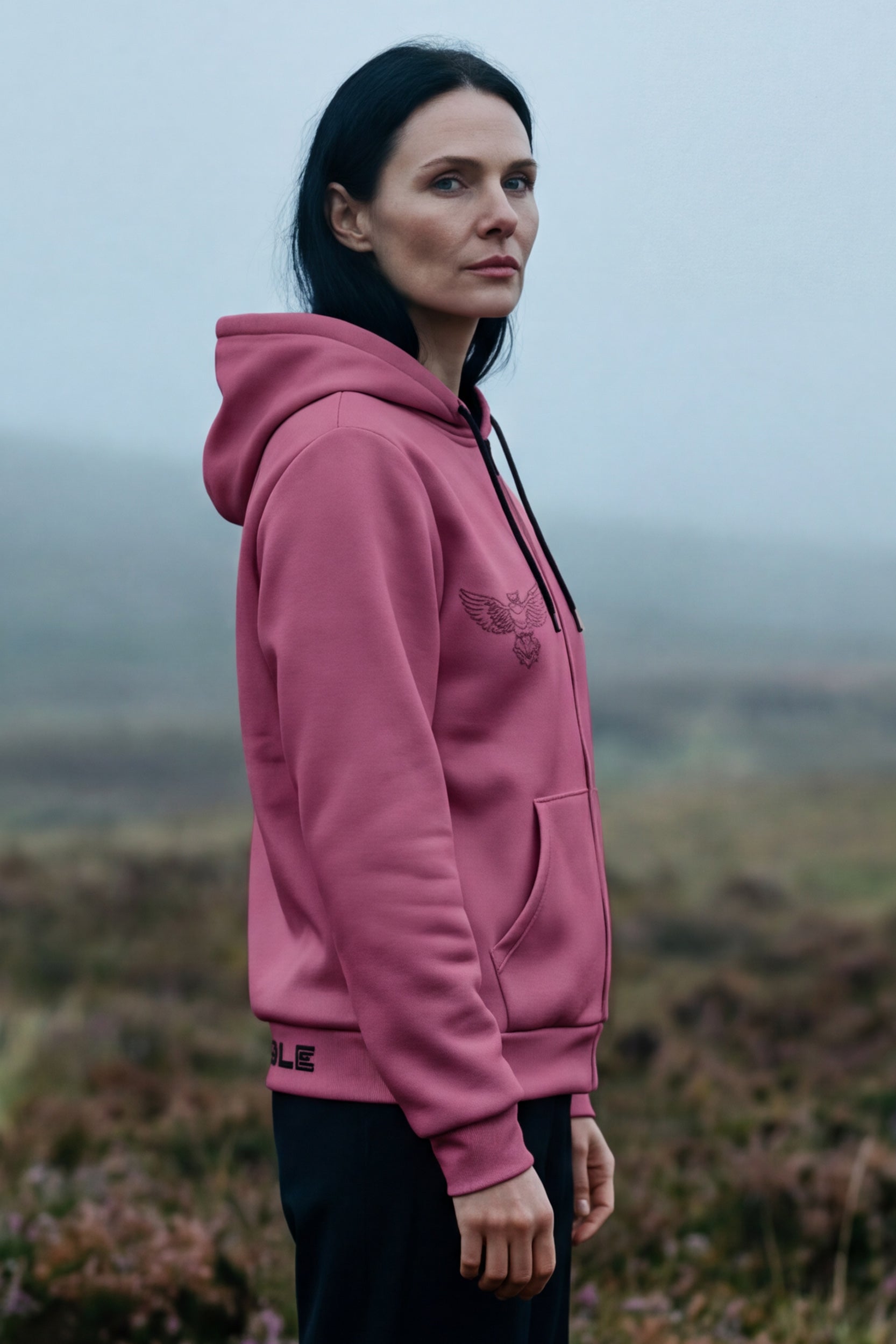 Zip Microfleece Hoodie - Punch