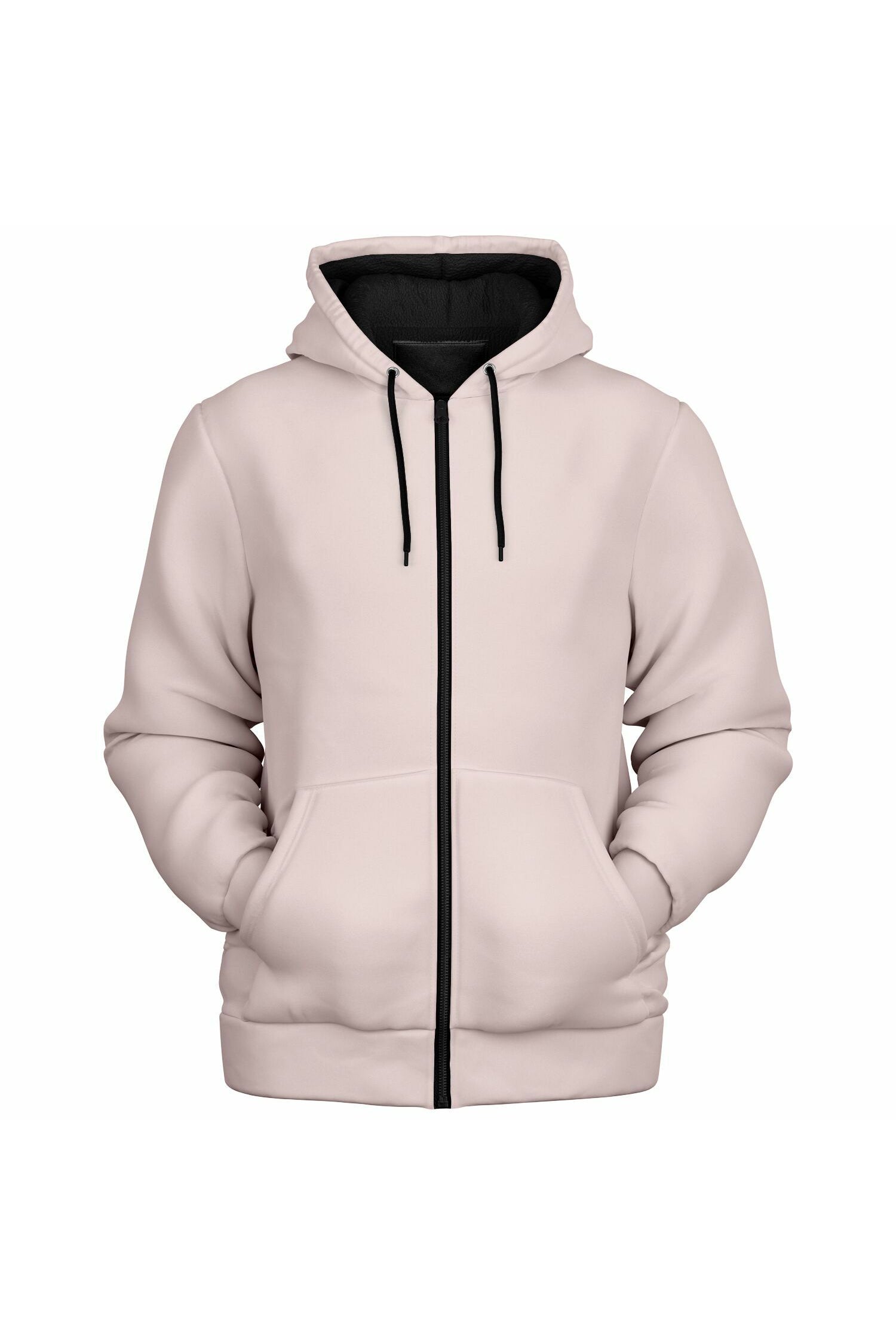 Zip Microfleece Hoodie - Rose