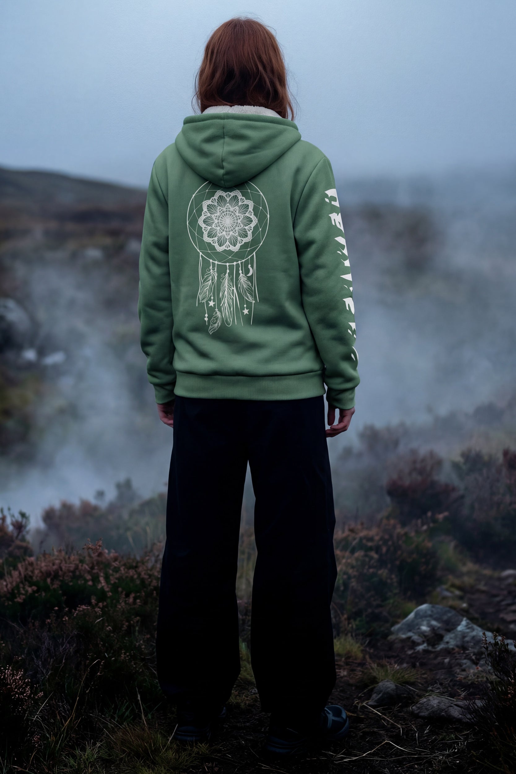 Zip Microfleece Hoodie - Shale