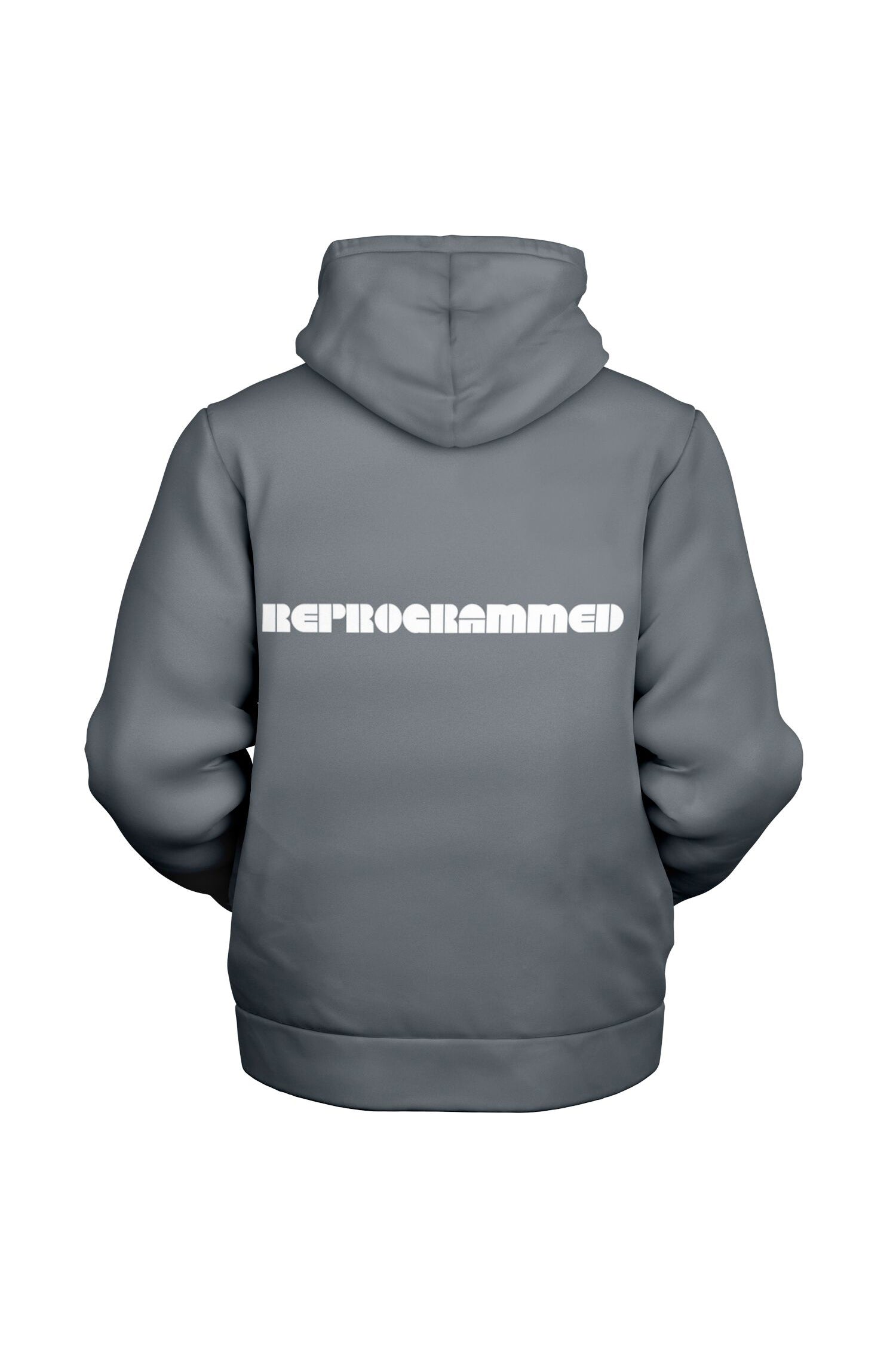 Zip Microfleece Hoodie - Silver